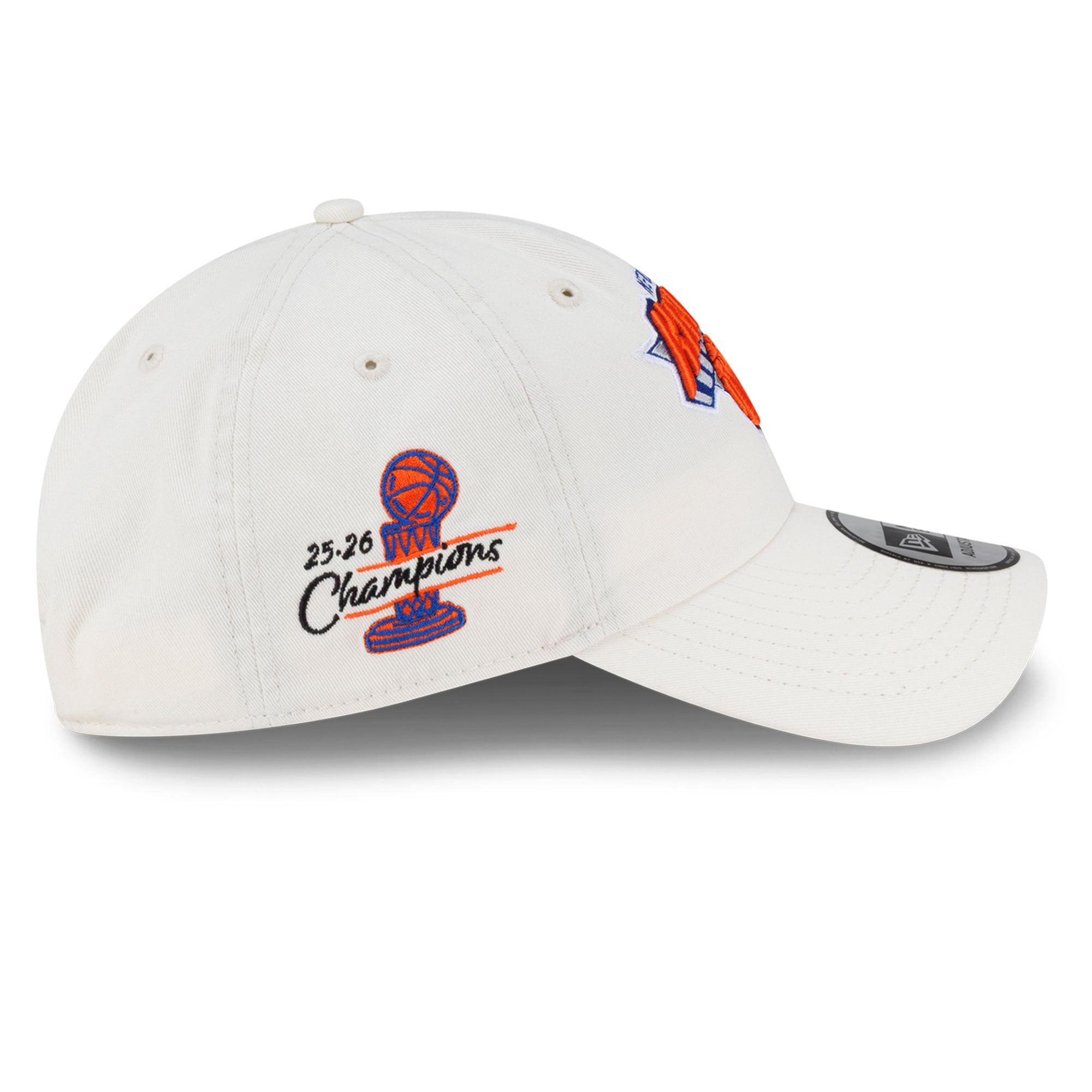 Casquette ajustable New Era blanche New York Knicks pour homme