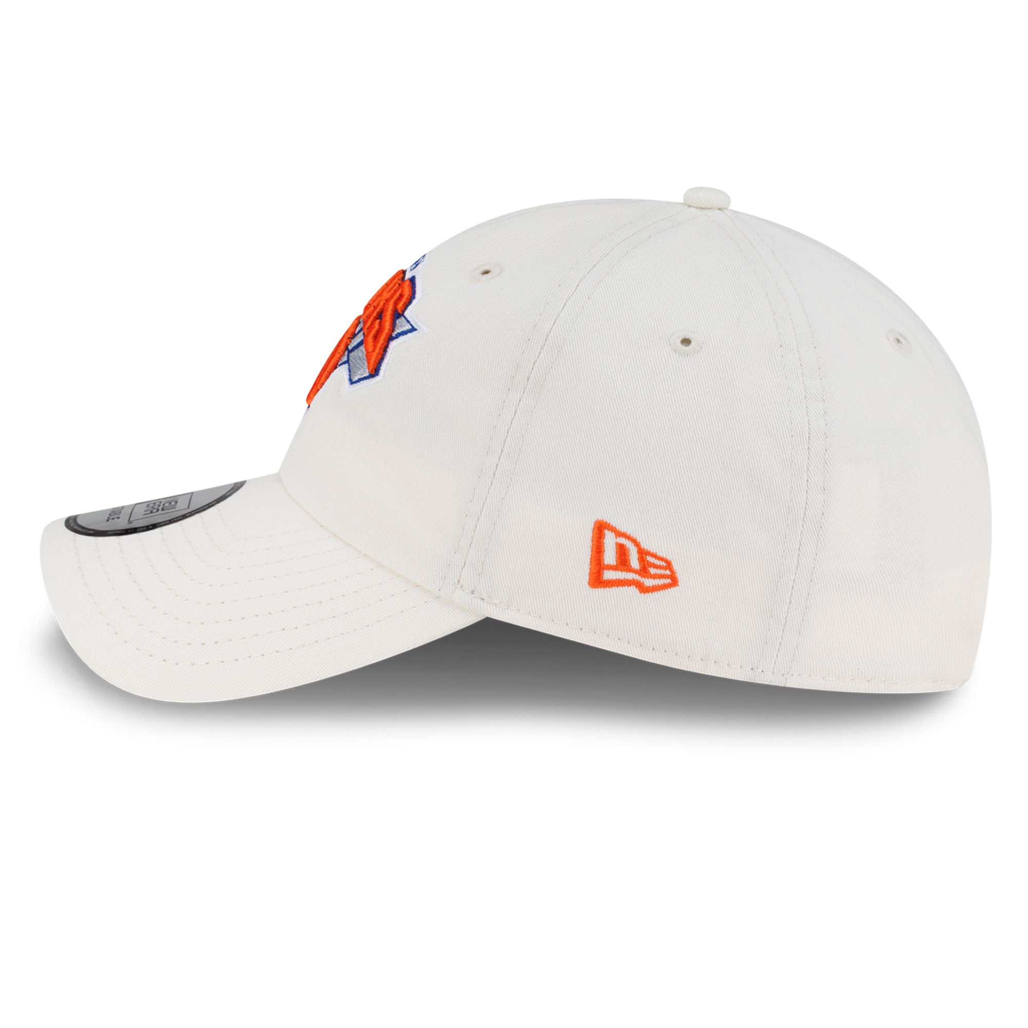 Casquette ajustable New Era blanche New York Knicks pour homme