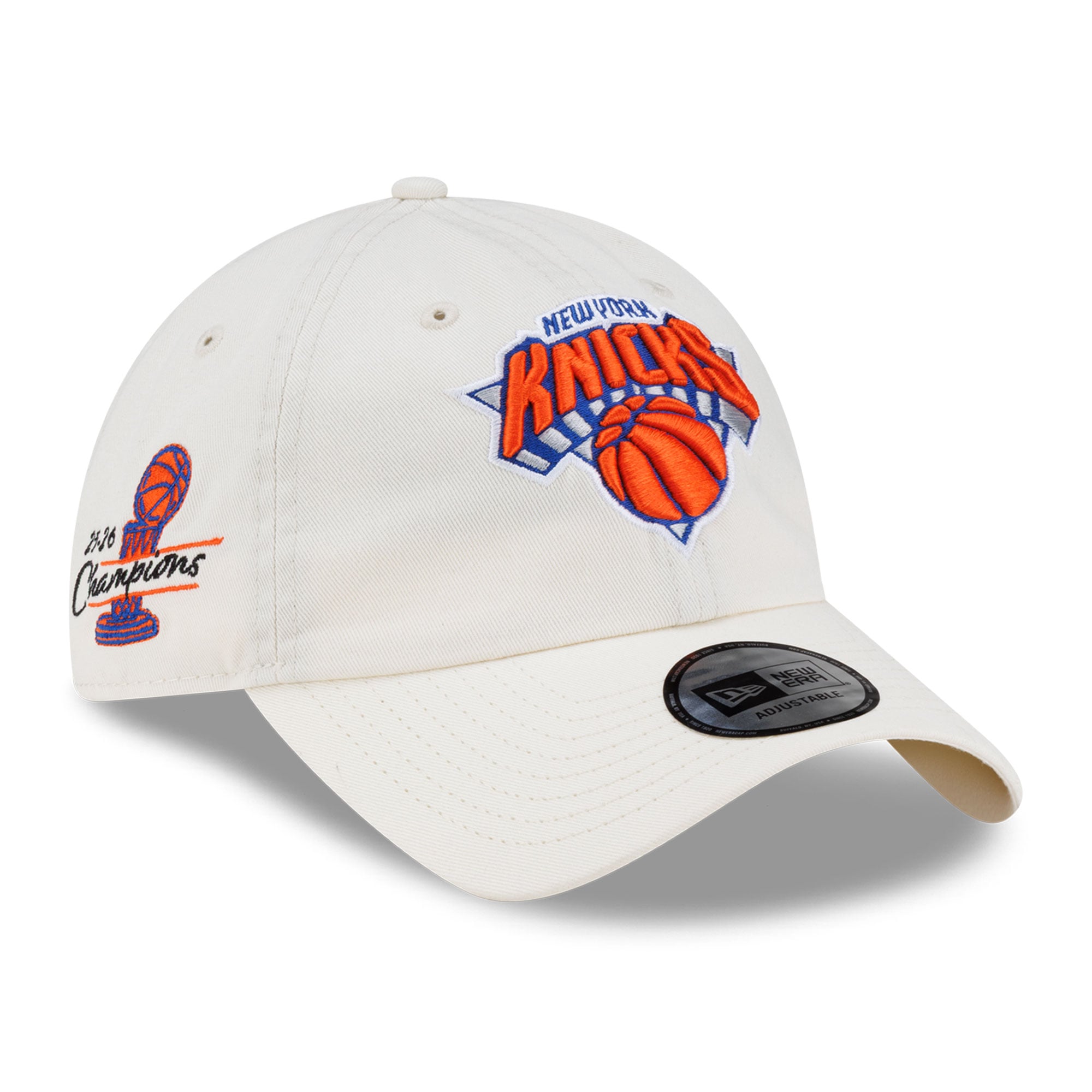 Men's New Era  White New York Knicks Casual Classic Champs Adjustable Hat