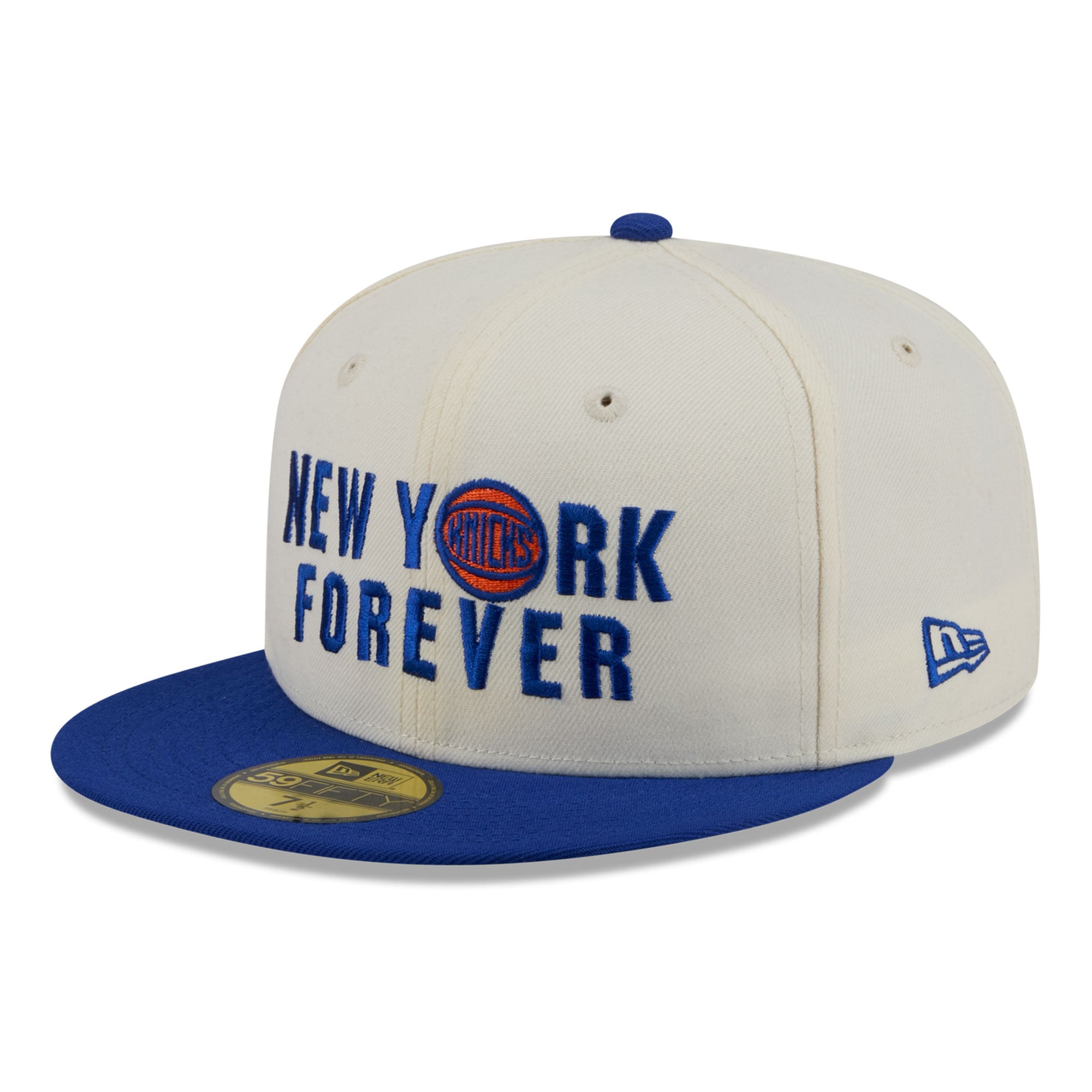 Men's New Era White York Knicks NY Forever 59FIFTY Fitted Hat