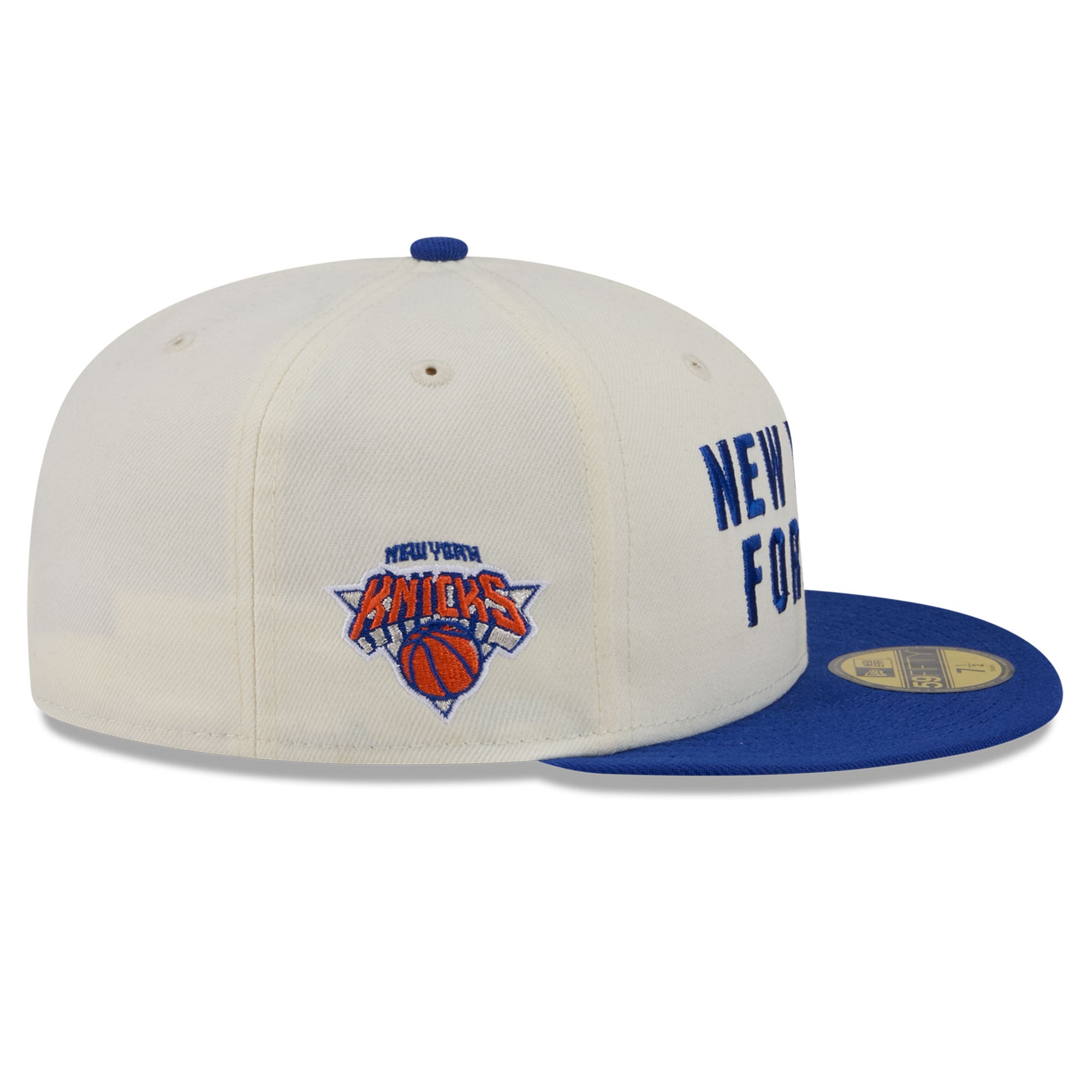Men's New Era White York Knicks NY Forever 59FIFTY Fitted Hat