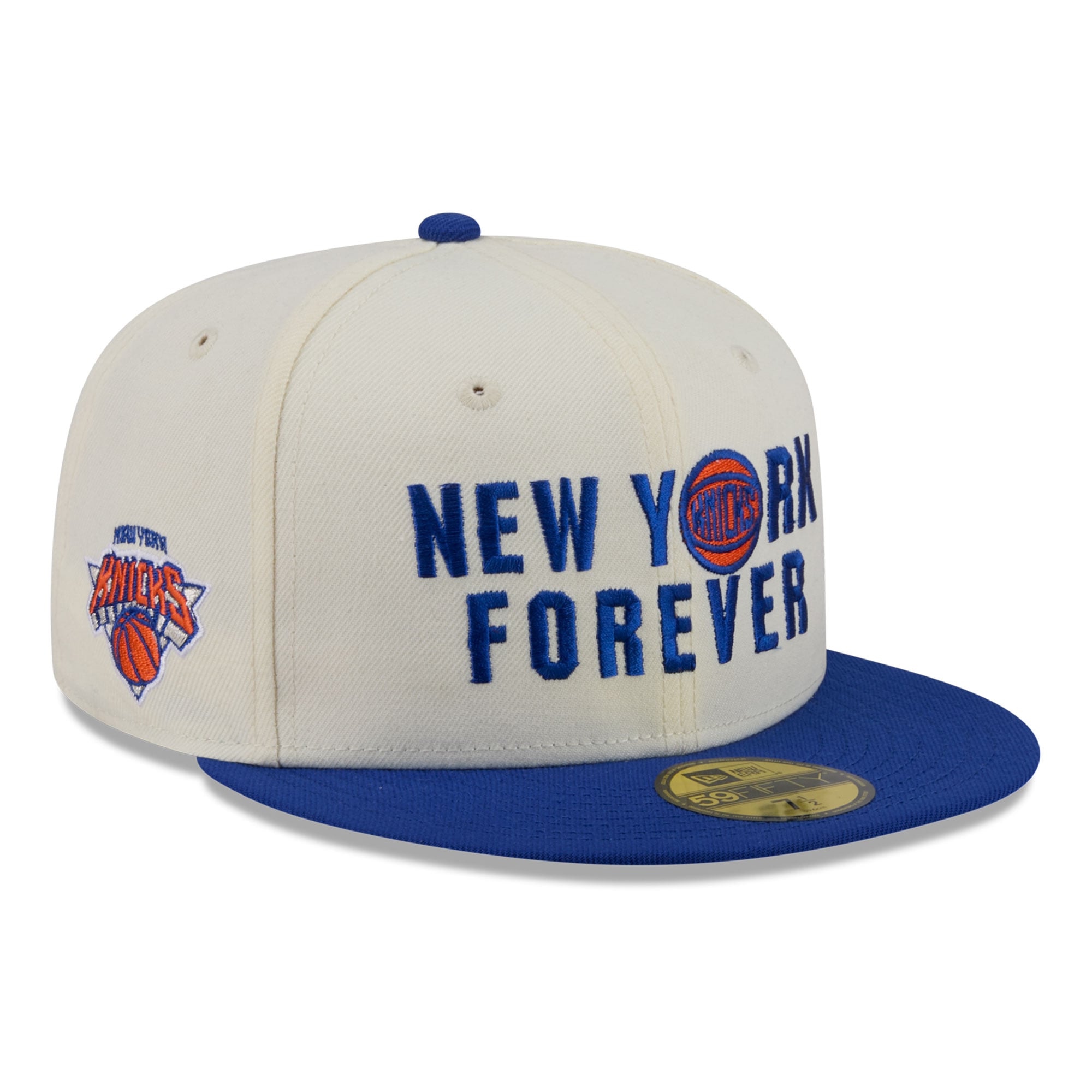 Men's New Era White York Knicks NY Forever 59FIFTY Fitted Hat