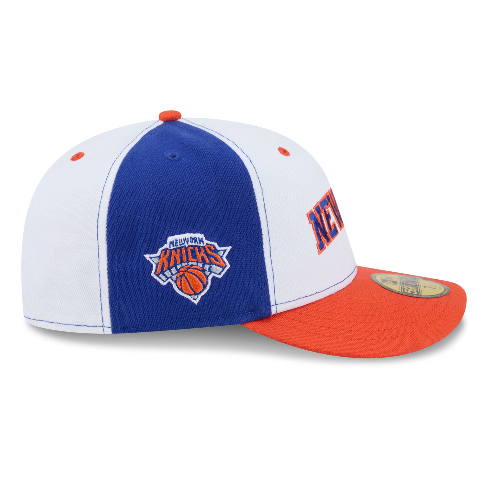Men's New Era White/Orange York Knicks Empire 59FIFTY Fitted Hat
