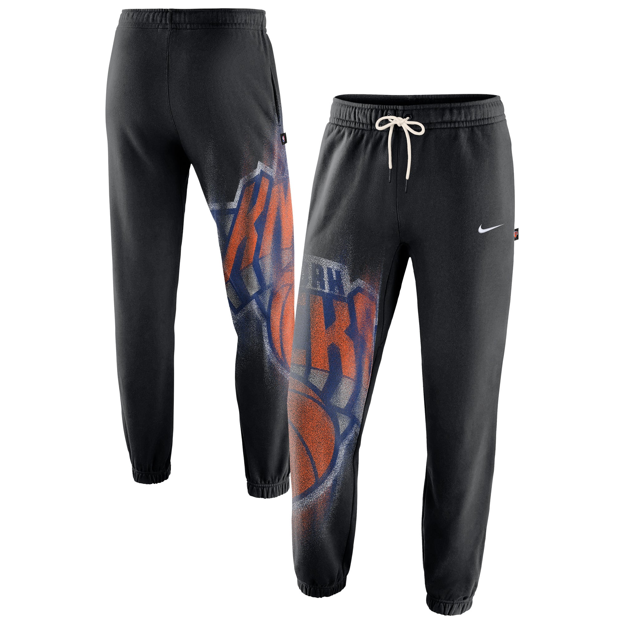 Pantalon de survêtement fuselé Nike New York Knicks 2026 Standard Issue Icon Fleece noir pour homme