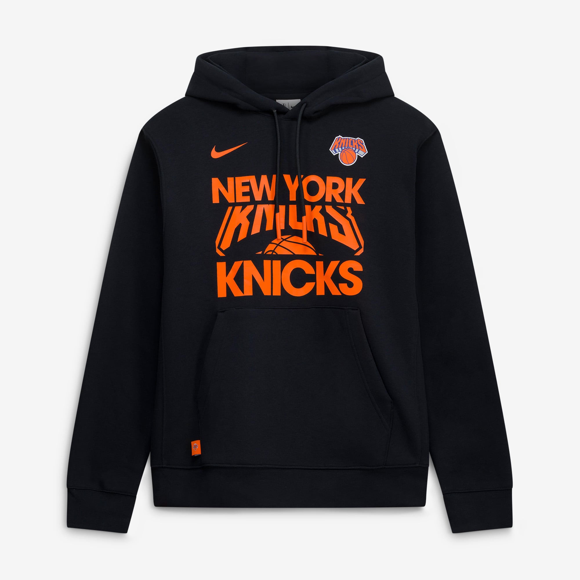 Men's Nike Black New York Knicks Courtside Club Pullover Hoodie