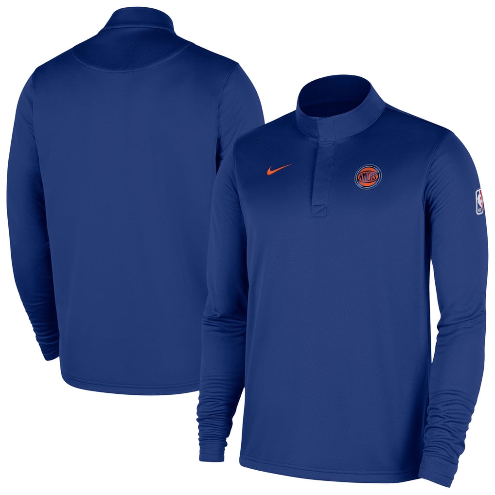New York Knicks Nike 2025/26 Authentic Coaches QuarterZip DriFit Top