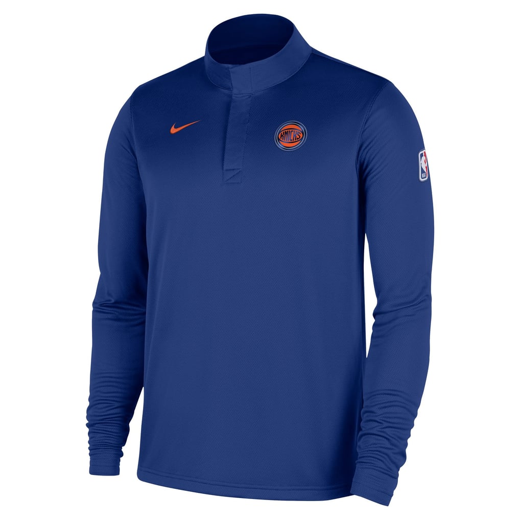 New York Knicks Nike 2025/26 Authentic Coaches QuarterZip DriFit Top