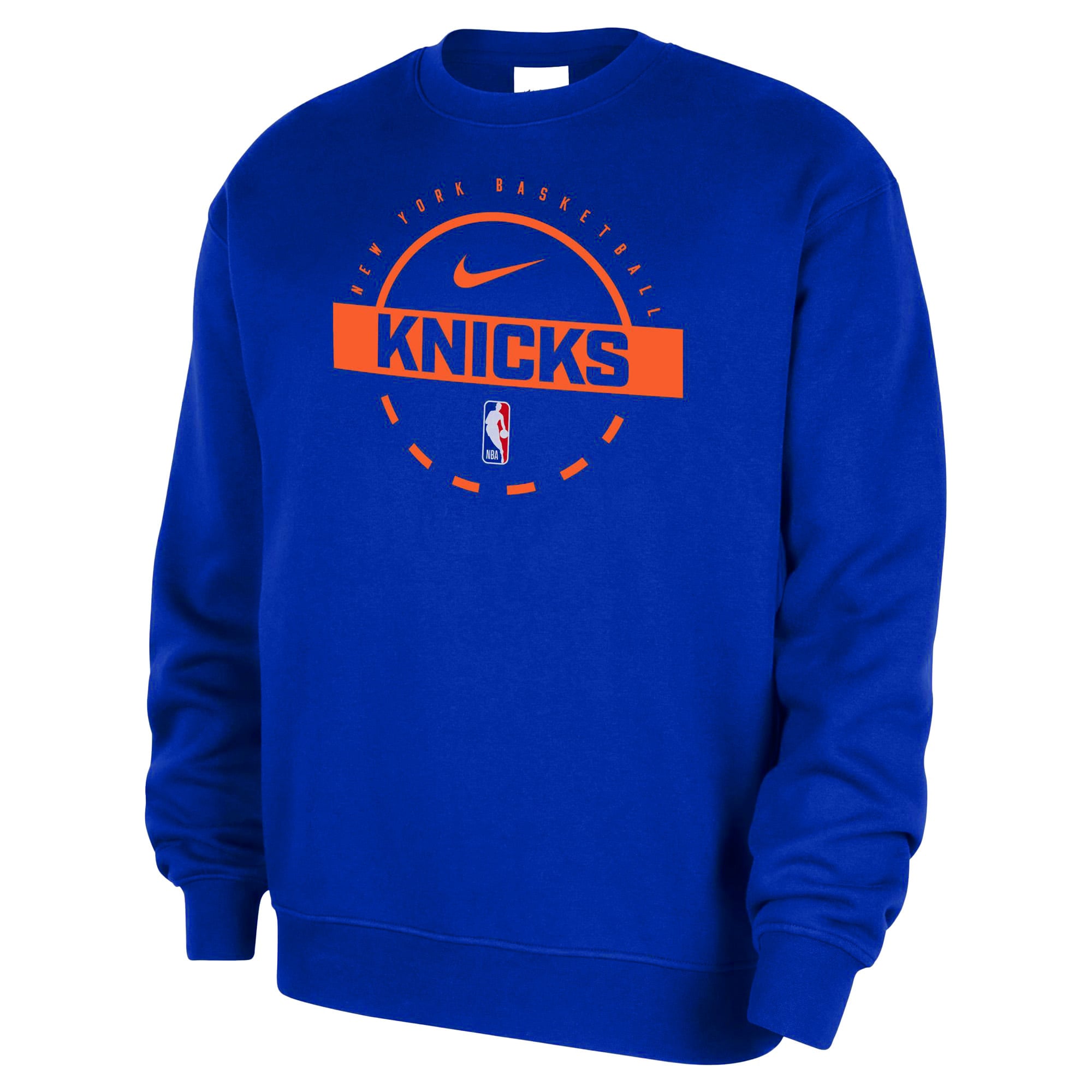 Sweat-shirt Nike bleu pour homme New York Knicks Authentic Practice Club 2025/26