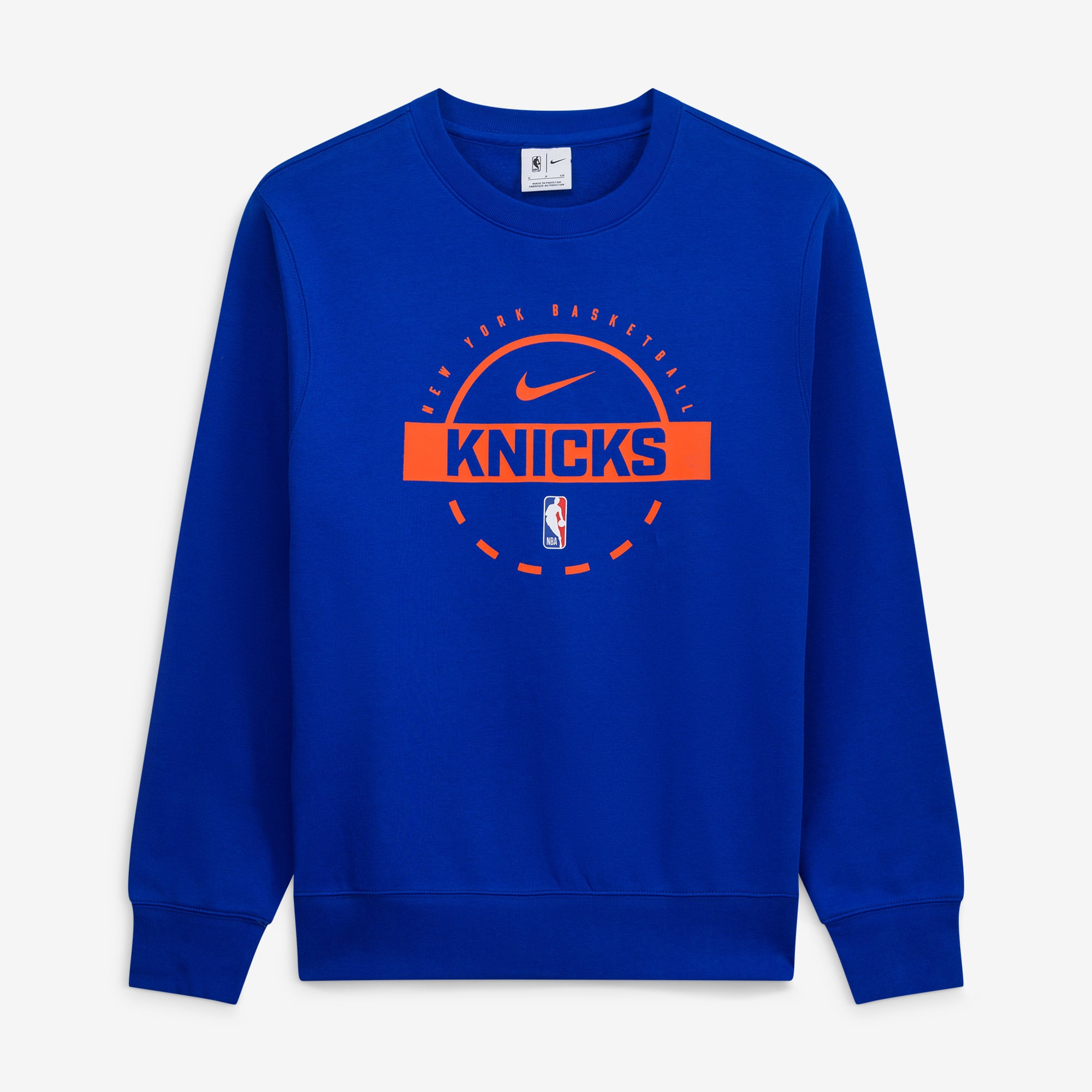 Sweat-shirt Nike bleu pour homme New York Knicks Authentic Practice Club 2025/26