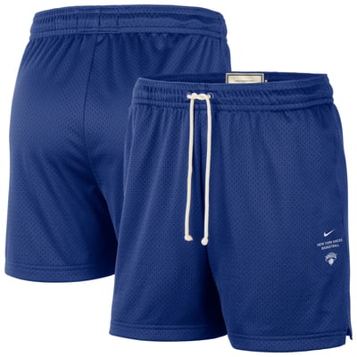 New York Knicks Nike 2026 Standard Issue Practice Mesh Shorts - Blue