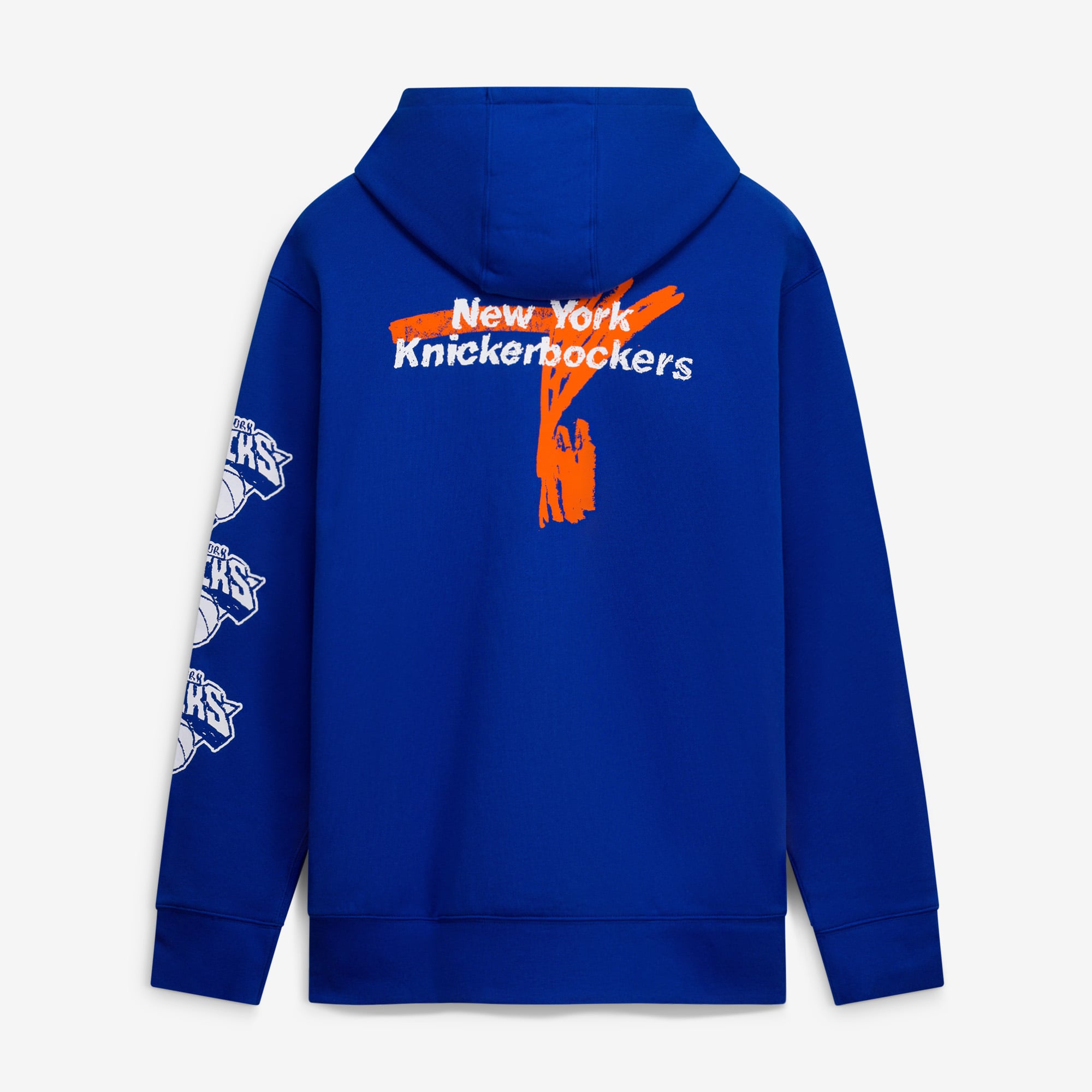 Sweat à capuche premium Nike Courtside Club bleu New York Knicks pour homme