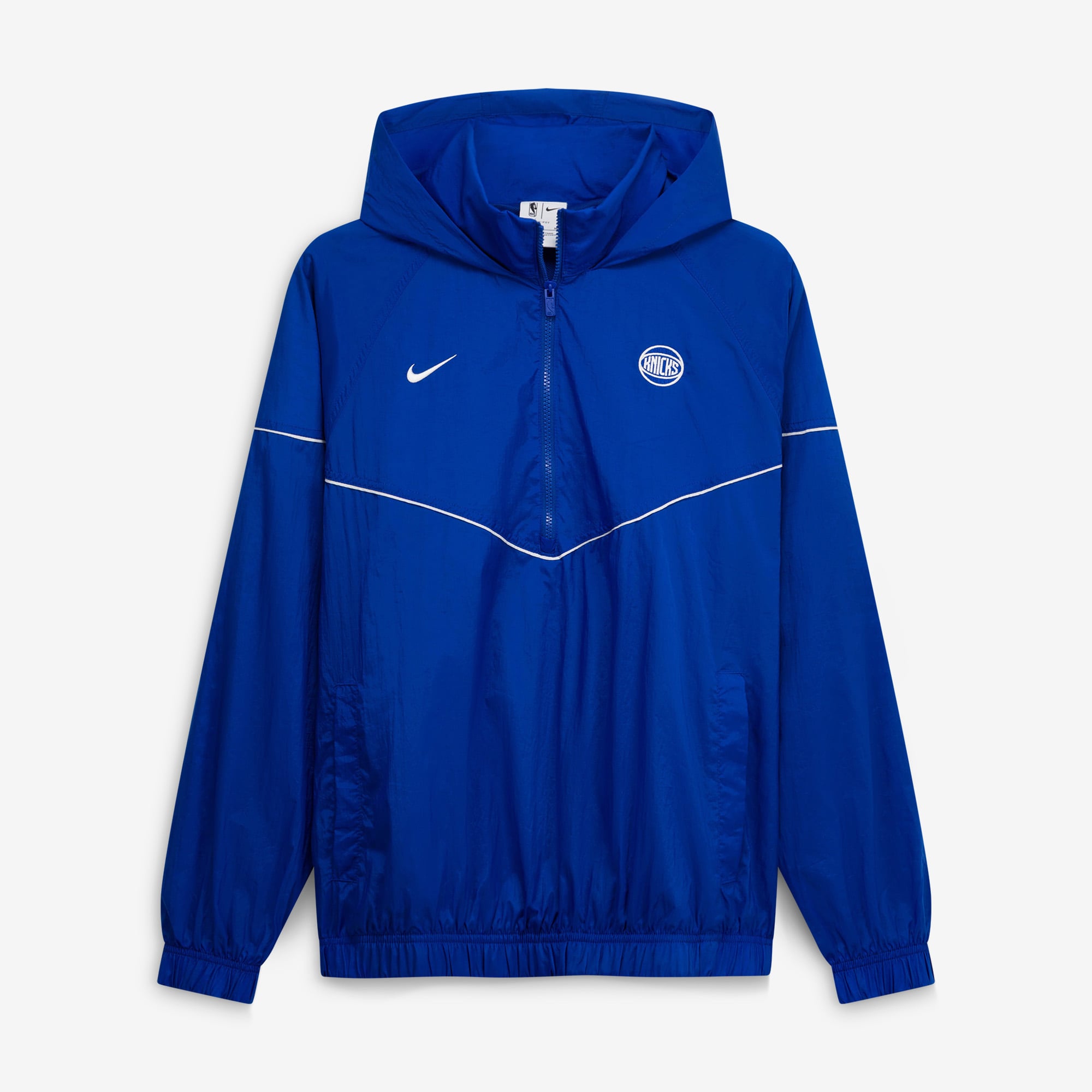 Veste coupe-vent tissée à demi-zip Nike Courtside Windrunner bleue pour homme