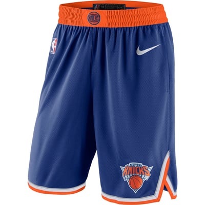 New York Knicks Nike Icon Edition Swingman Shorts - Blue