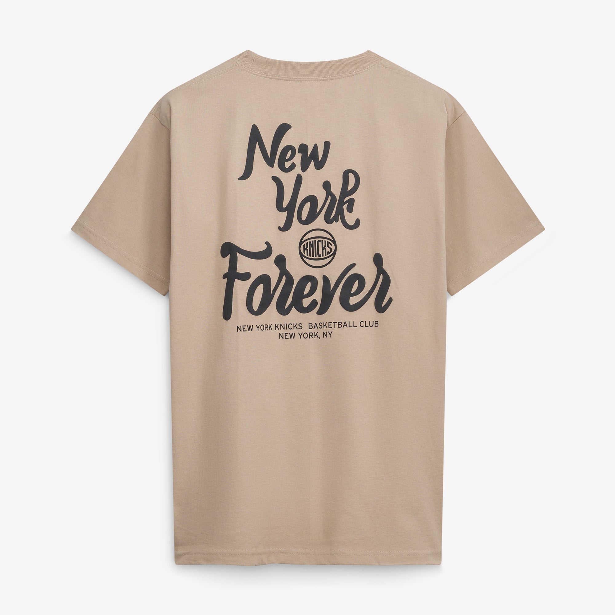 T-shirt surdimensionné Stadium Essentials pour homme, couleur beige, des New York Knicks, Forever