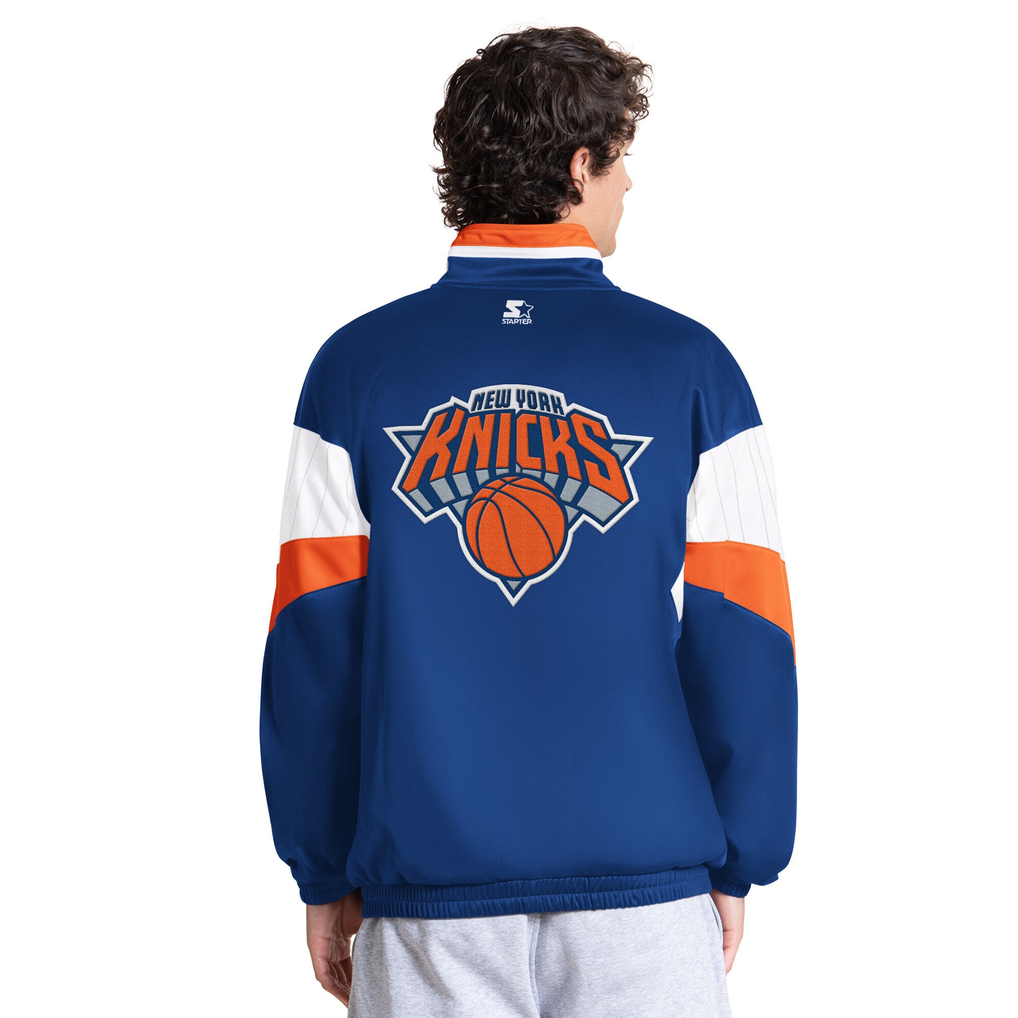 Veste de survêtement zippée Starter Blue New York Knicks Legacy pour homme