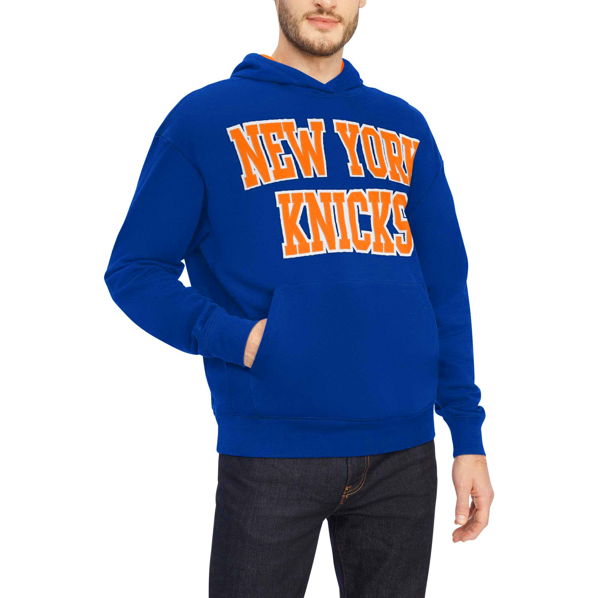 Sweat à capuche bleu Tommy Jeans New York Knicks Greyson pour hommes