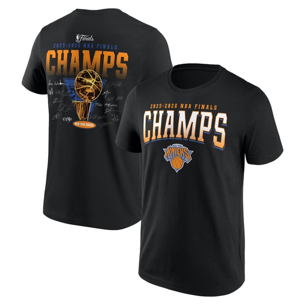 ニューヨーク・ニックス 2026年優勝記念シグネチャーロスターTシャツ