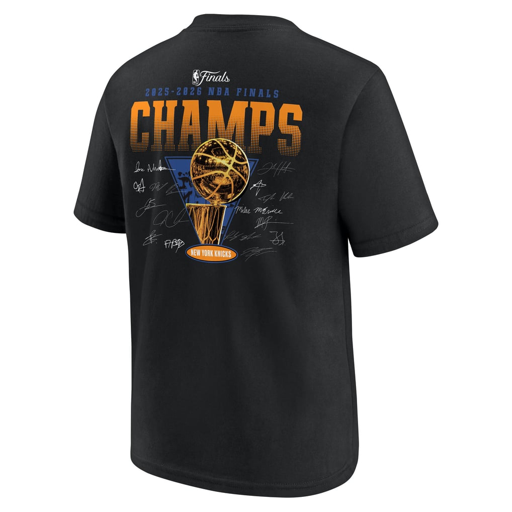ニューヨーク・ニックス 2026年優勝記念シグネチャーロスターTシャツ 