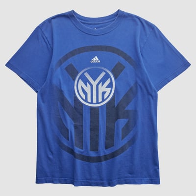 New York Knicks Adidas 2010s T-shirt - Blue - S by Fanatics Real Vintage