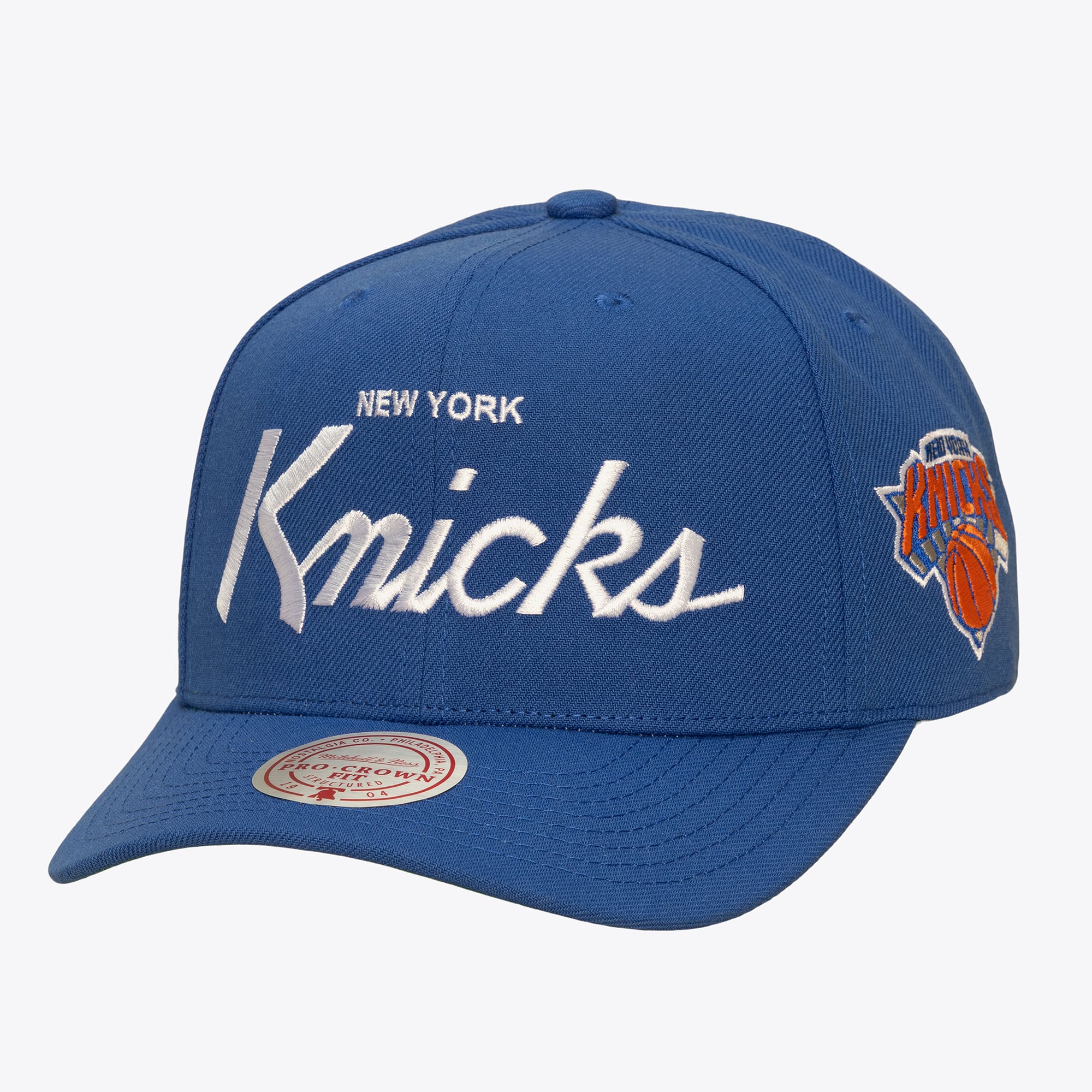 New York Knicks Blue Head Coach Pro Crown Snapback Hat
