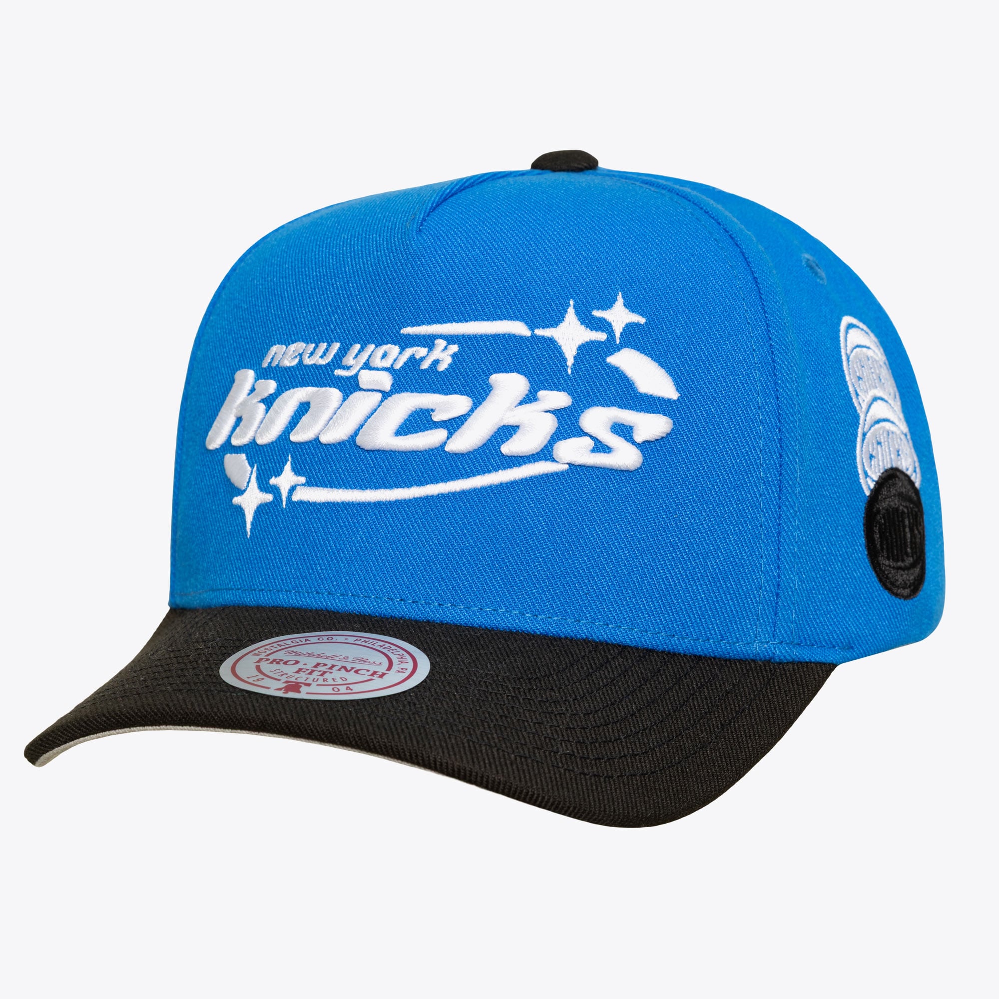 New York Knicks Blue/Black 404 Club Starz Pro Pinch Snapback Hat