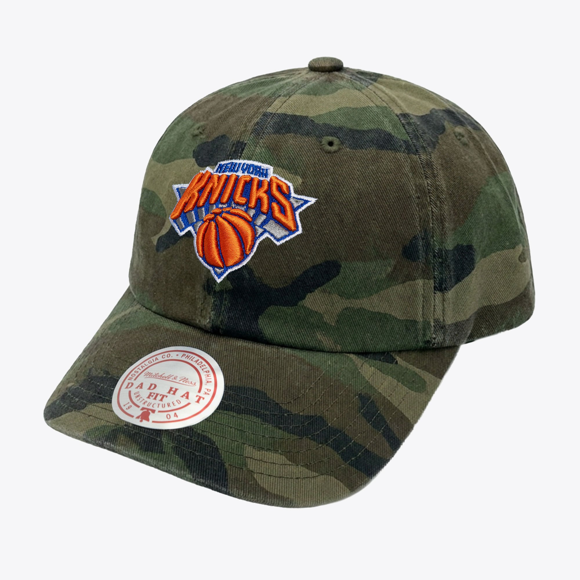 New York Knicks Camo Basic Adjustable Dad Hat