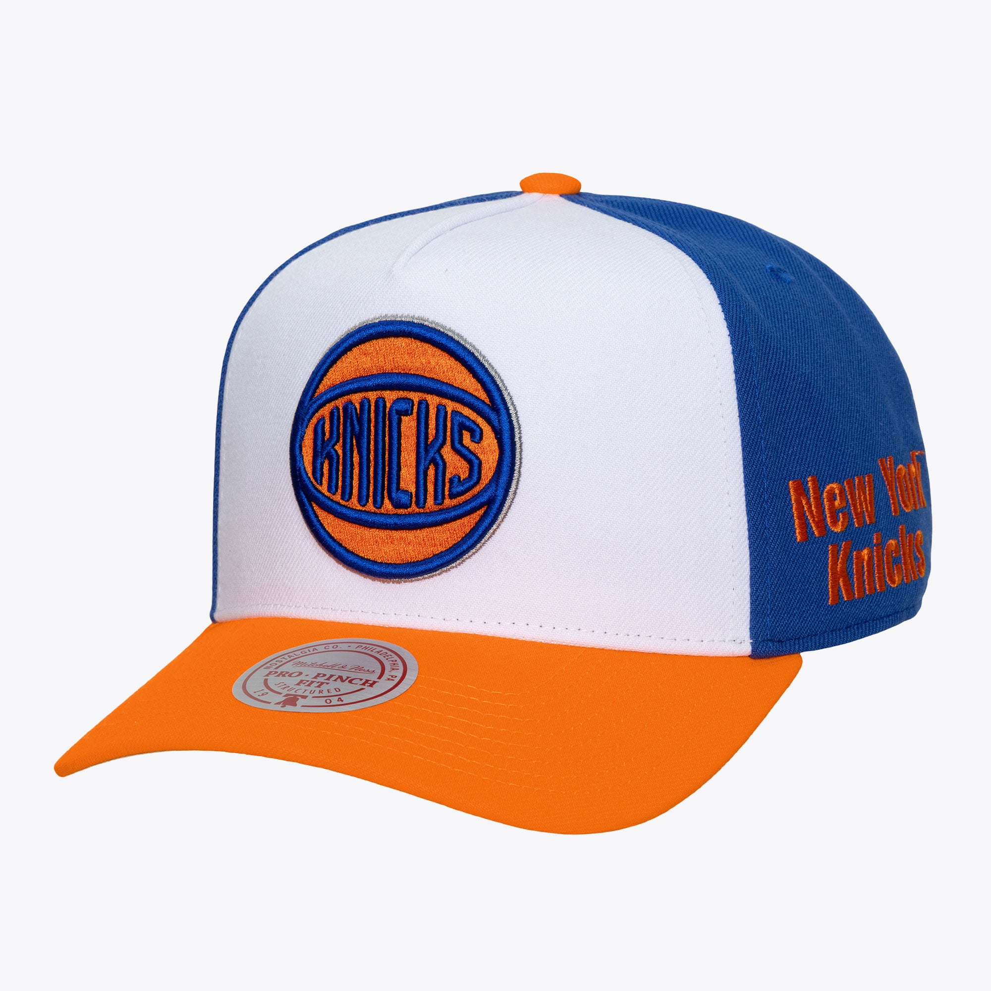 New York Knicks White/Blue Legendary Away Pro Pinch Snapback Hat