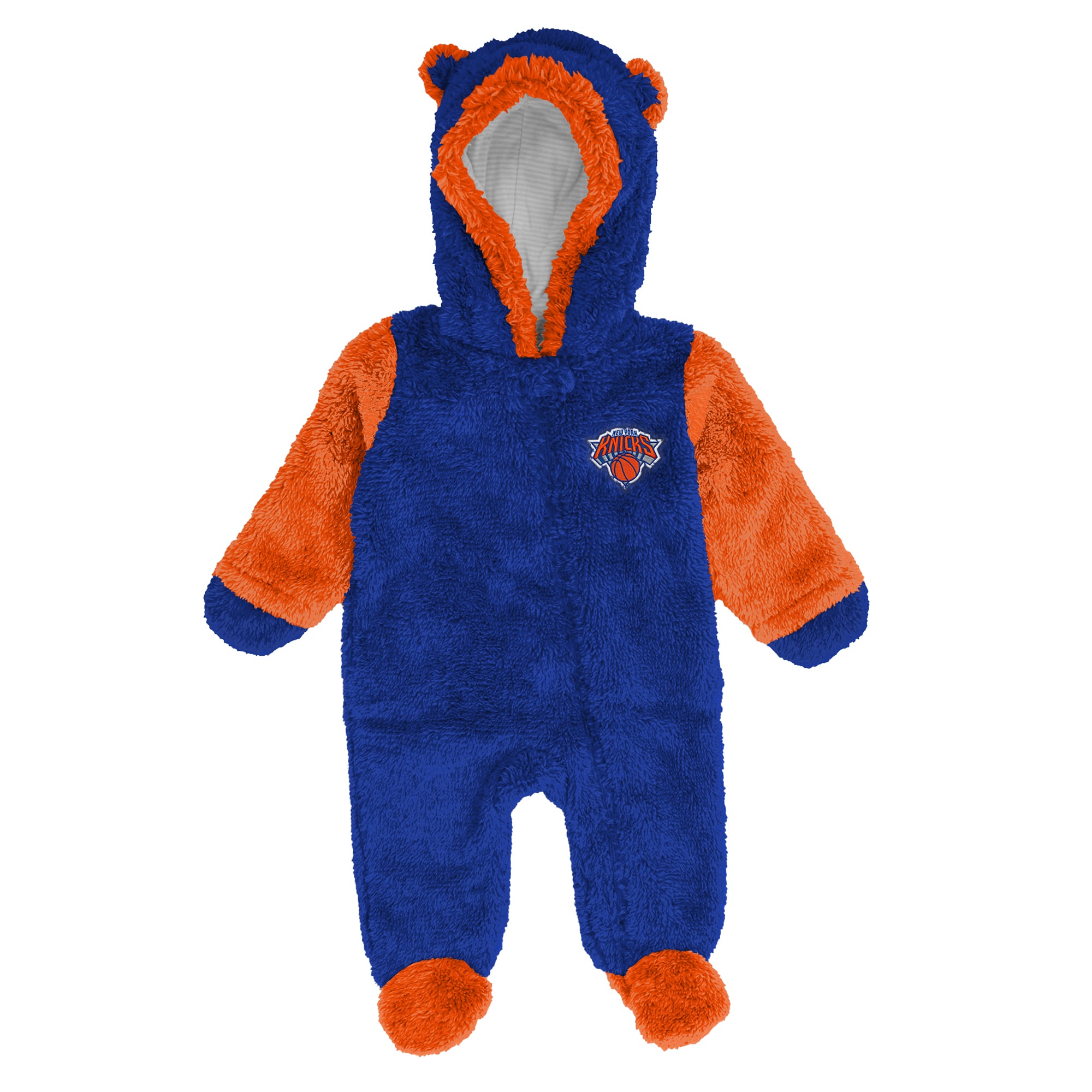 Grenouillère polaire zippée Outerstuff bleue New York Knicks pour nouveau-né et nourrisson