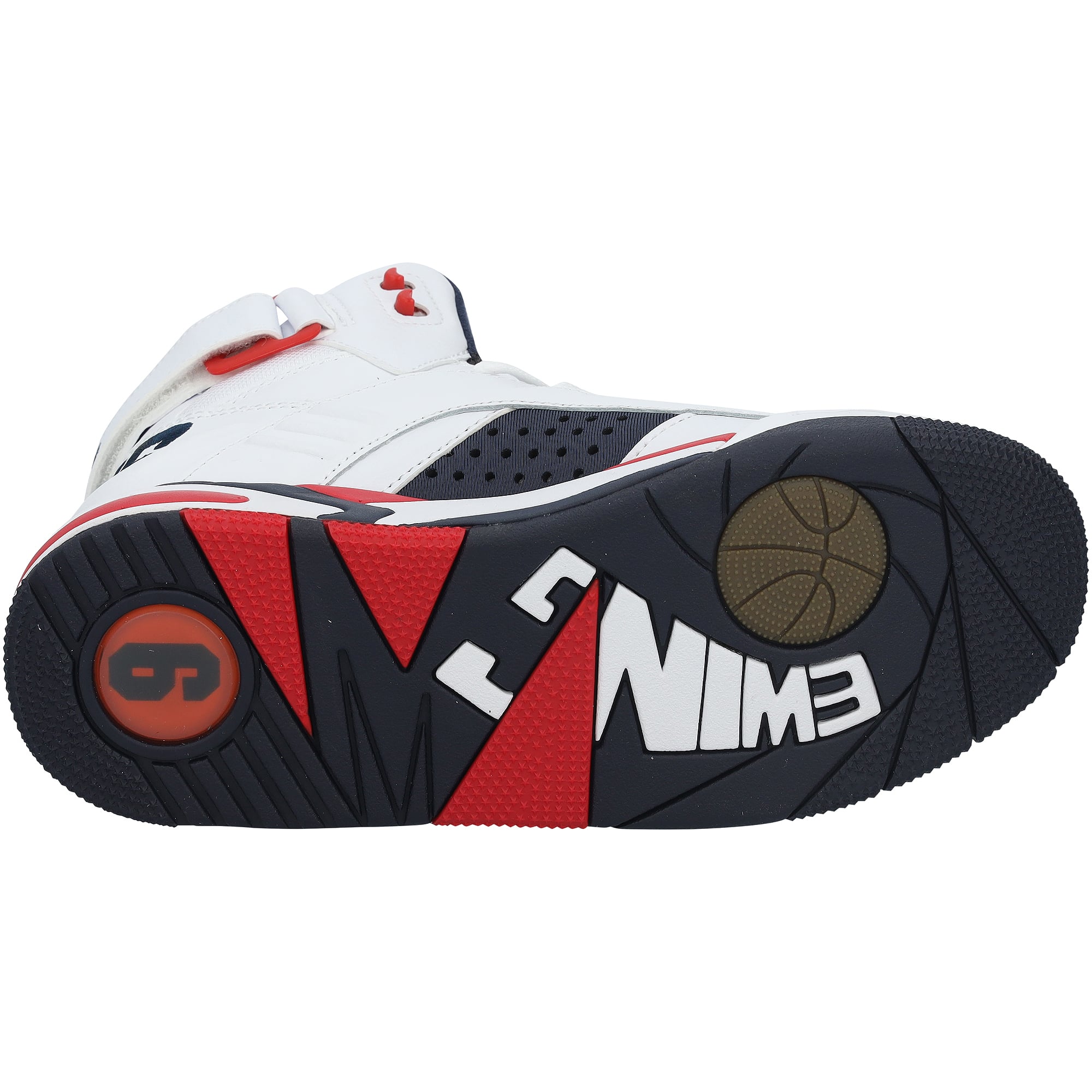 Patrick Ewing New York Knicks Autographed OG USA White/Navy/Red Shoe