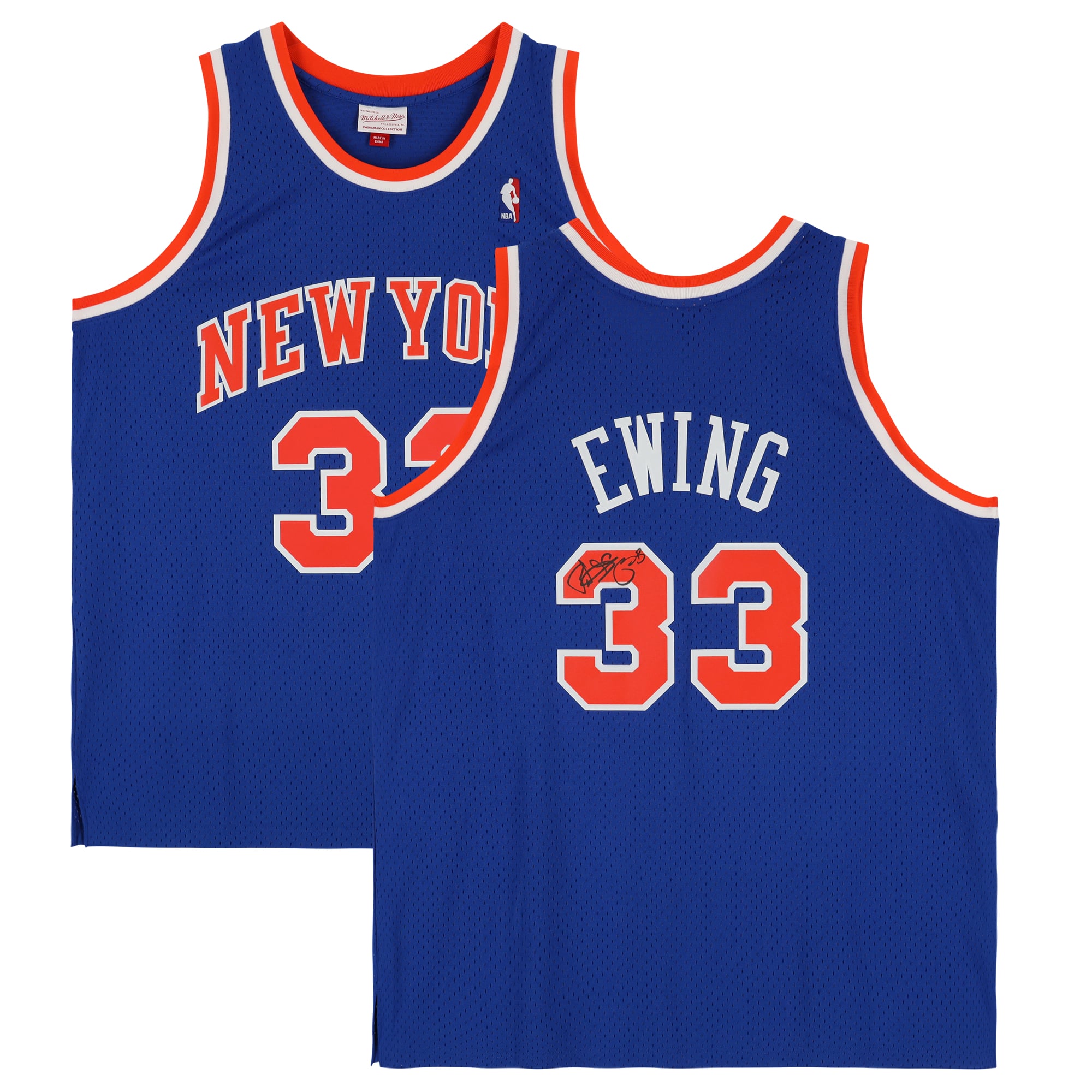 Patrick Ewing New York Knicks Autographed Royal Blue Mitchell & Ness 1991 Swingman Jersey