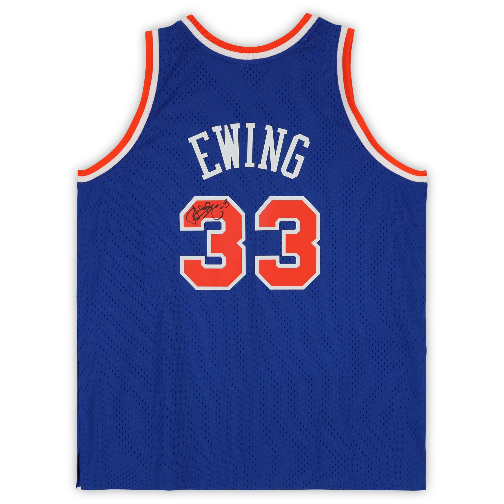 Patrick Ewing New York Knicks Autographed Royal Blue Mitchell & Ness 1991 Swingman Jersey