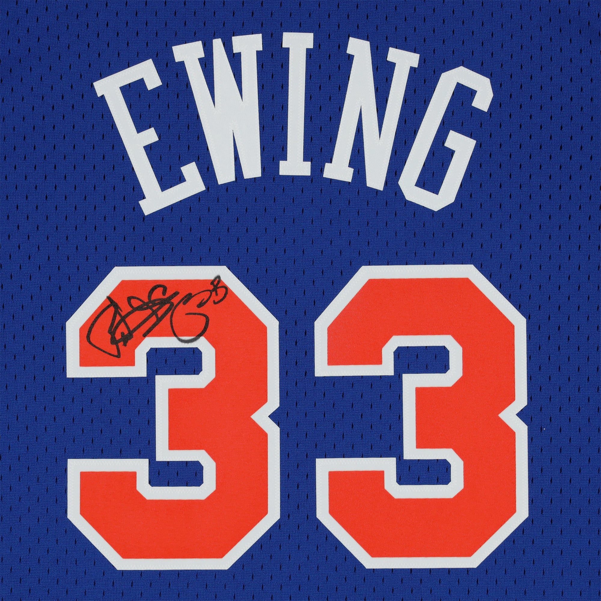 Patrick Ewing New York Knicks Autographed Royal Blue Mitchell & Ness 1991 Swingman Jersey