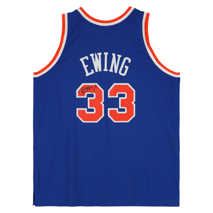 Patrick Ewing New York Knicks Autographed Royal Blue Mitchell & Ness 1991 Swingman Jersey
