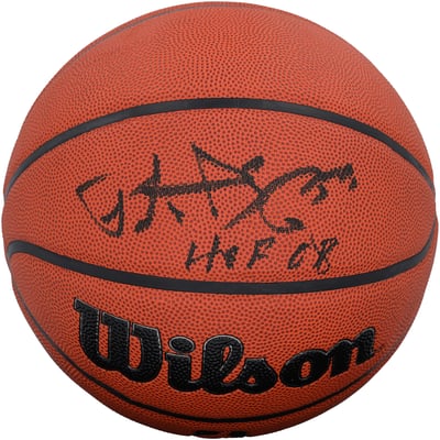 Patrick Ewing New York Knicks Autographed Fanatics Authentic Wilson Authentic Series Indoor/Outdoor Basketball with "HOF 08" Inscription