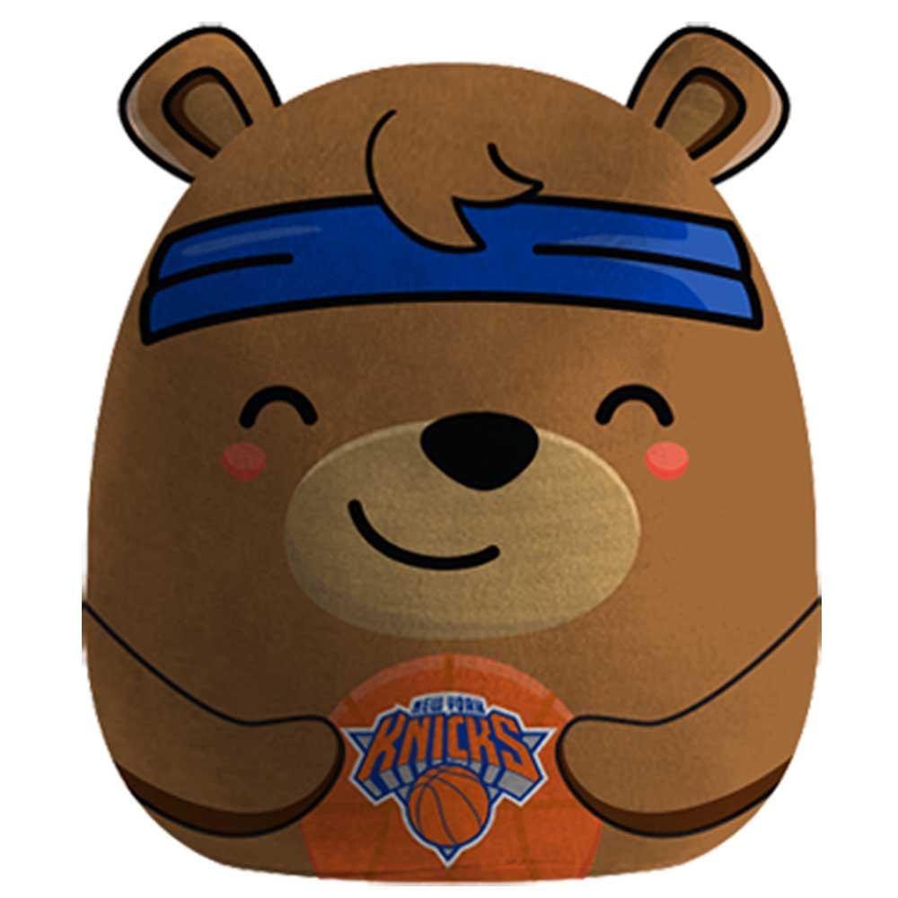 Coussin en peluche avec mascotte des New York Knicks de Pegasus et fonctionnalités