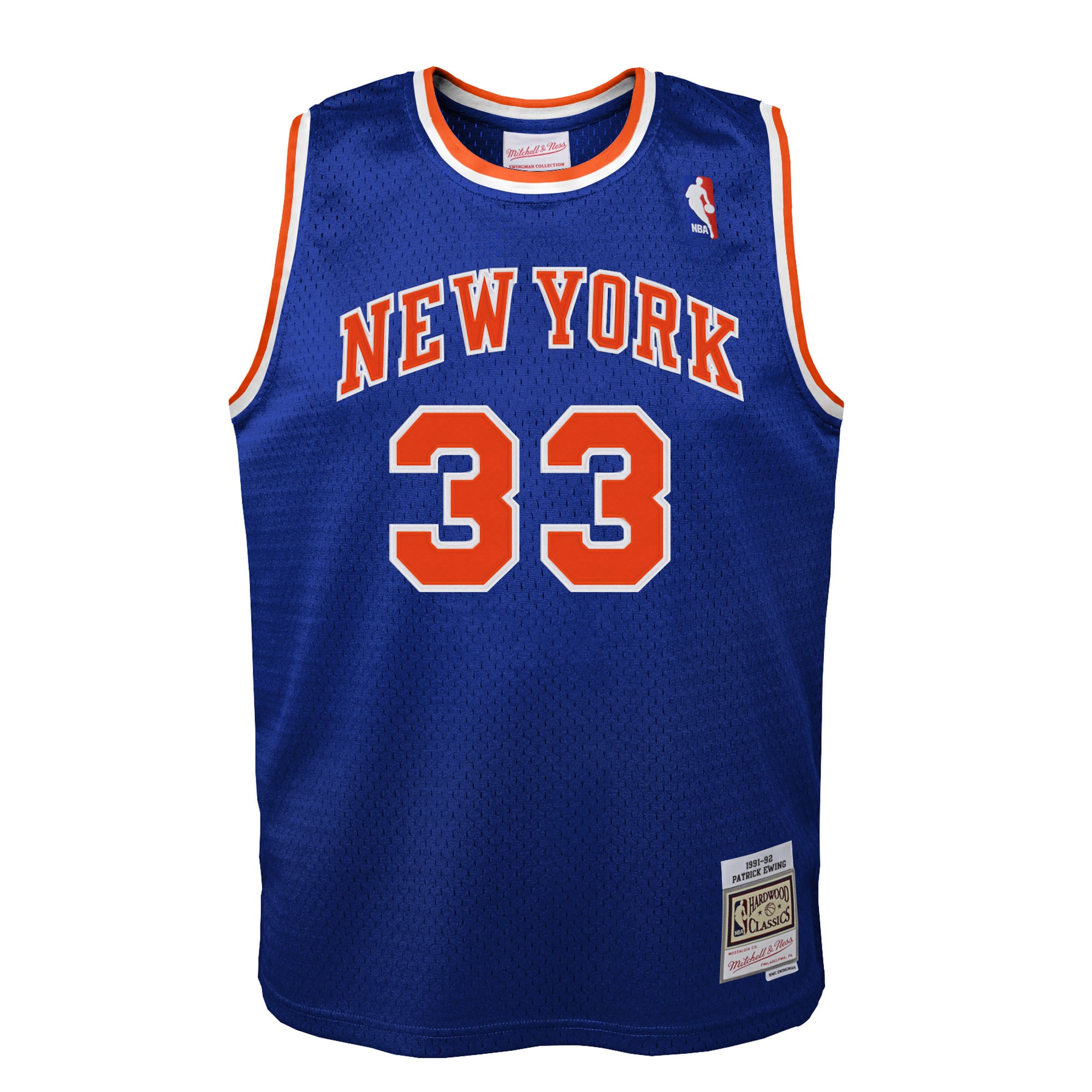 Toddler Patrick Ewing Blue New York Knicks 1991/92 Swingman Jersey