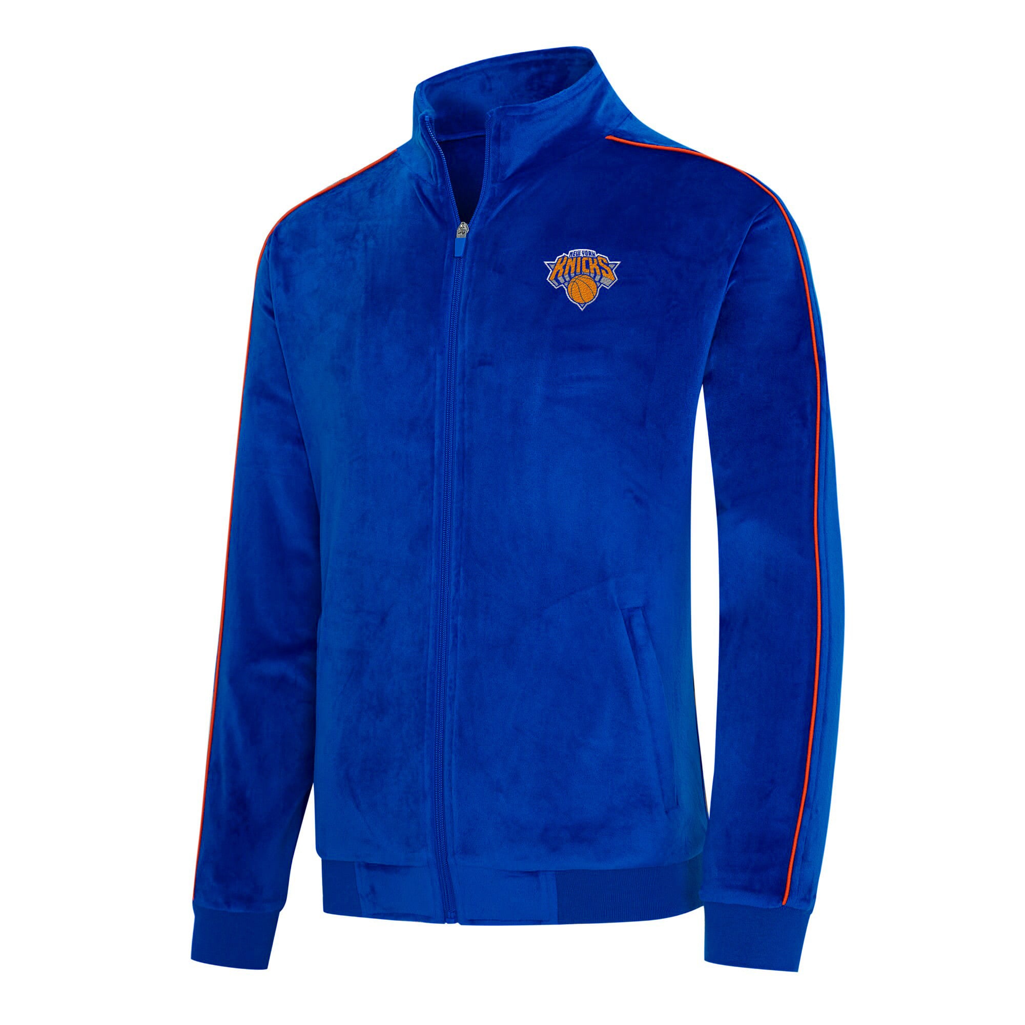 Veste unisexe Concepts Sport Blue New York Knicks Archives en velours à fermeture éclair intégrale
