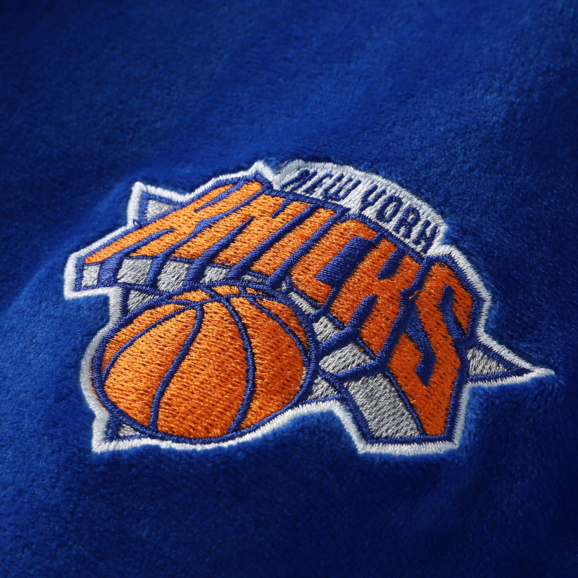 Veste unisexe Concepts Sport Blue New York Knicks Archives en velours à fermeture éclair intégrale
