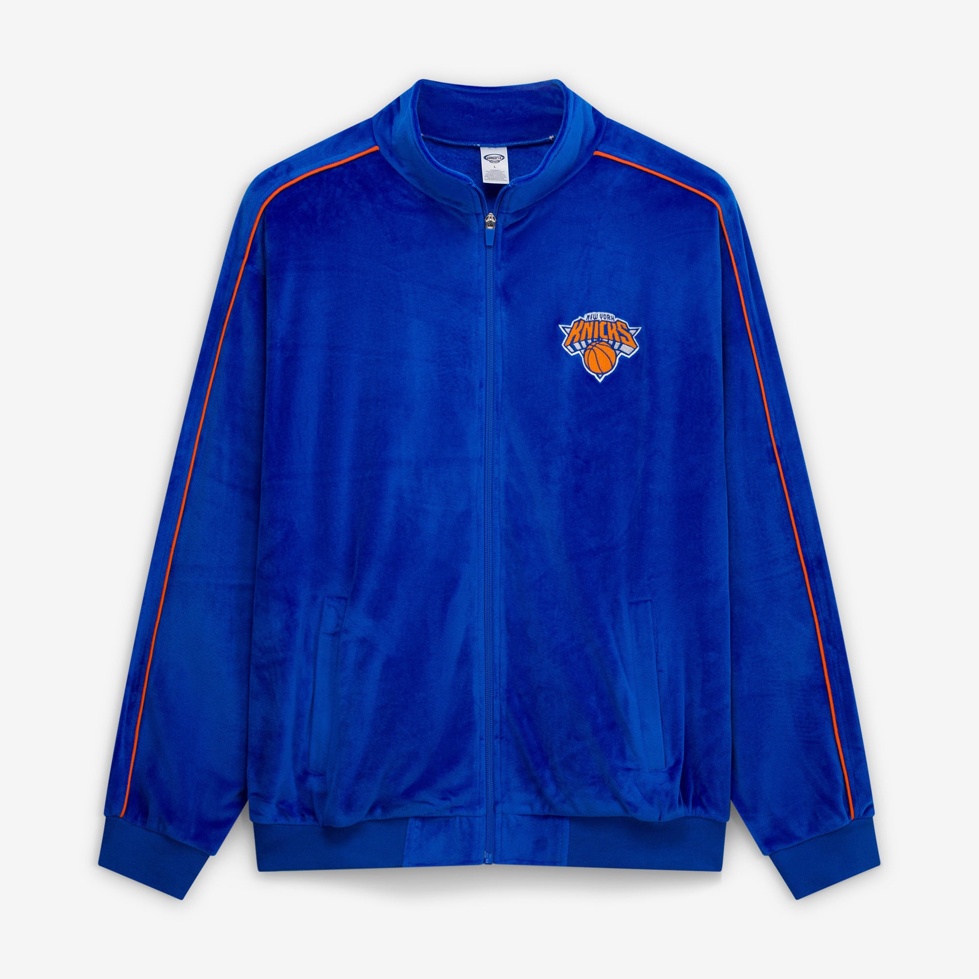 Unisex Concepts Sport Blue New York Knicks Archives Velour Full-Zip Jacket