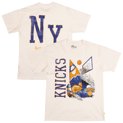 New York Knicks Duvin Designs Co. Unisex League Of Leisure T-Shirt - Cream