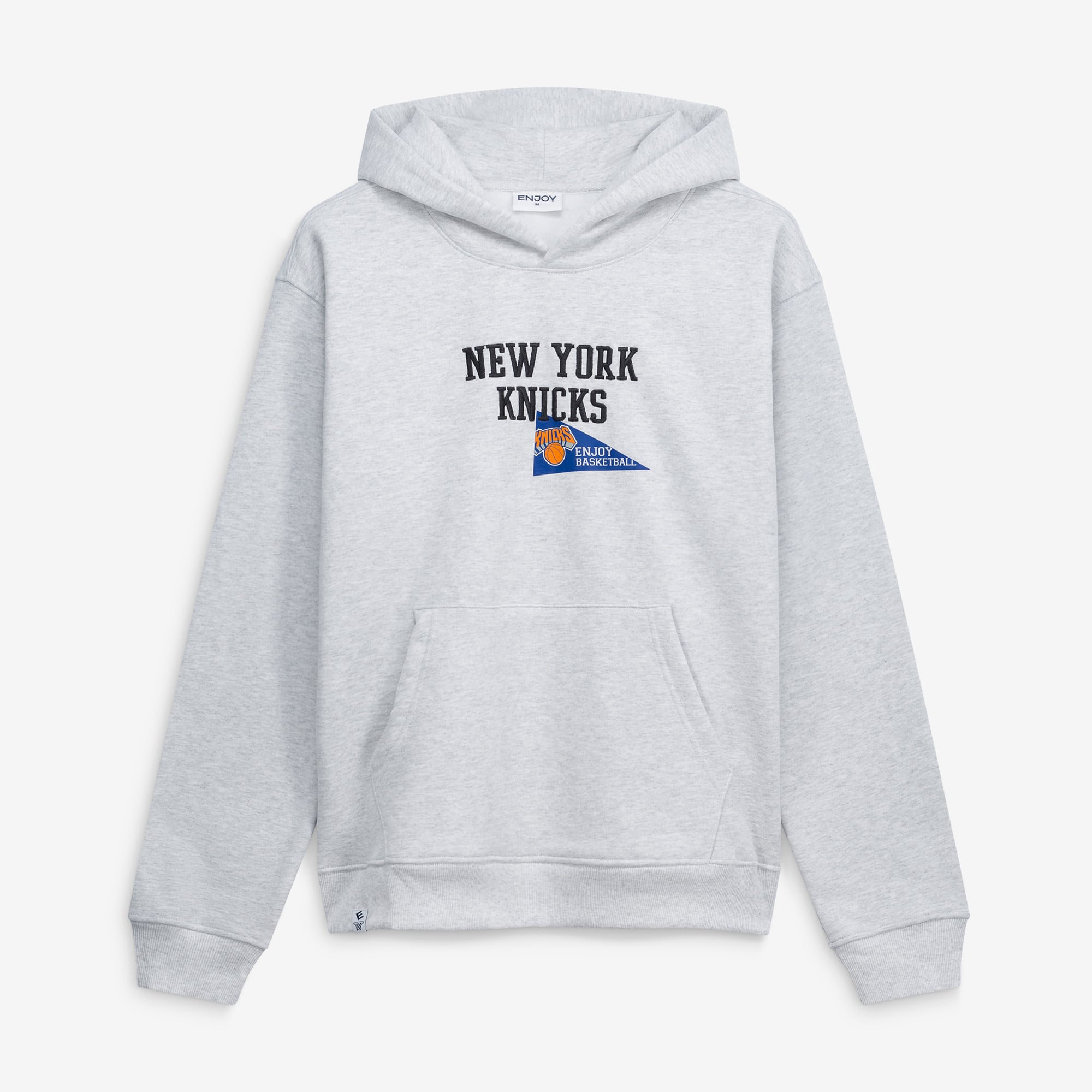 Sweat à capuche unisexe Enjoy Basketball x New York Knicks Heather Grey Hoop Enthusiast Capsule Collection