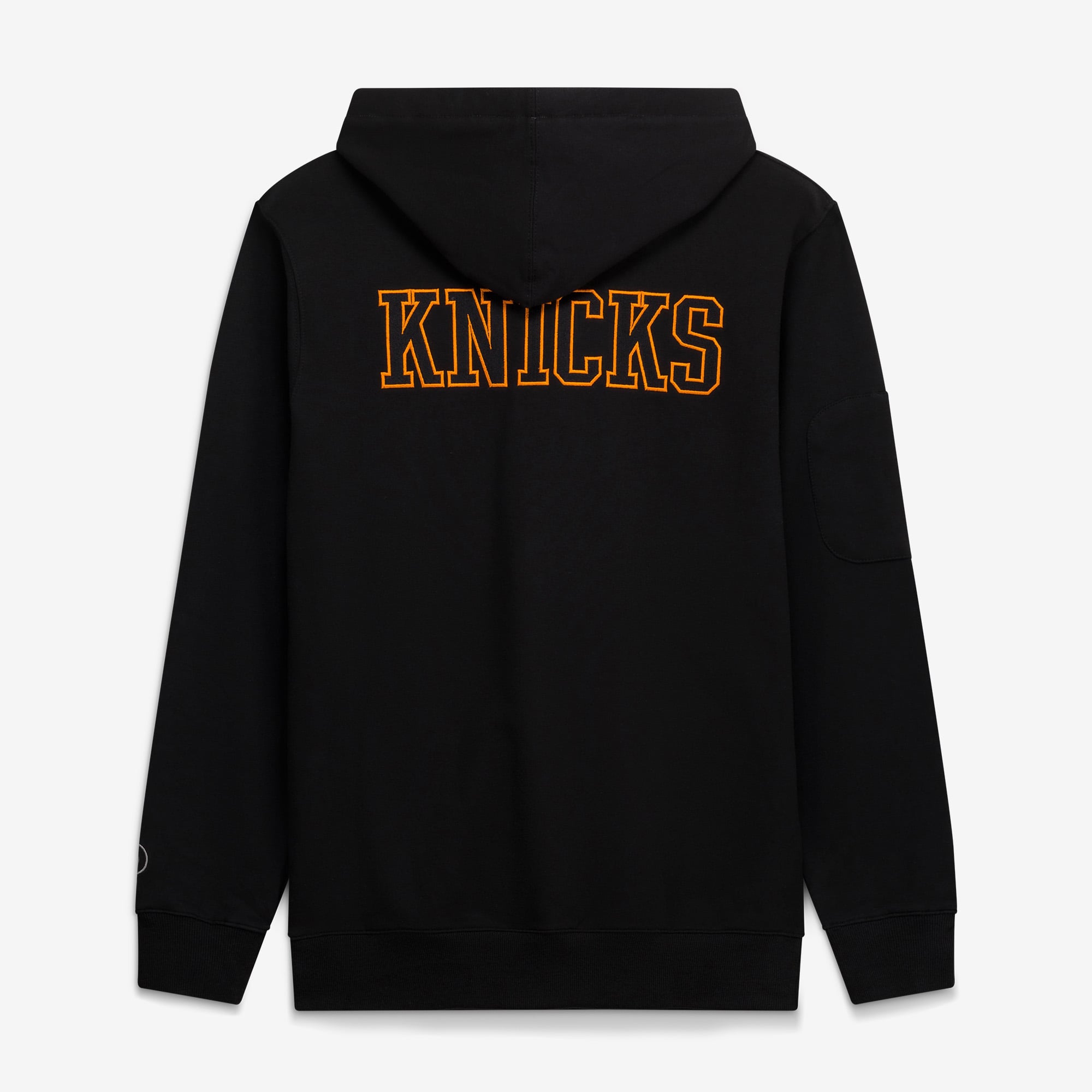 Sweat à capuche unisexe FISLL bleu New York Knicks Logoman Shadow Collection