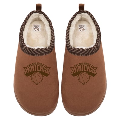 New York Knicks ISlide Unisex Tonal Logo Mission Slipper - Tan
