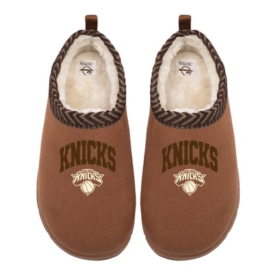 New York Knicks ISlide Unisex Tonal Pop Mission Slippers - Tan
