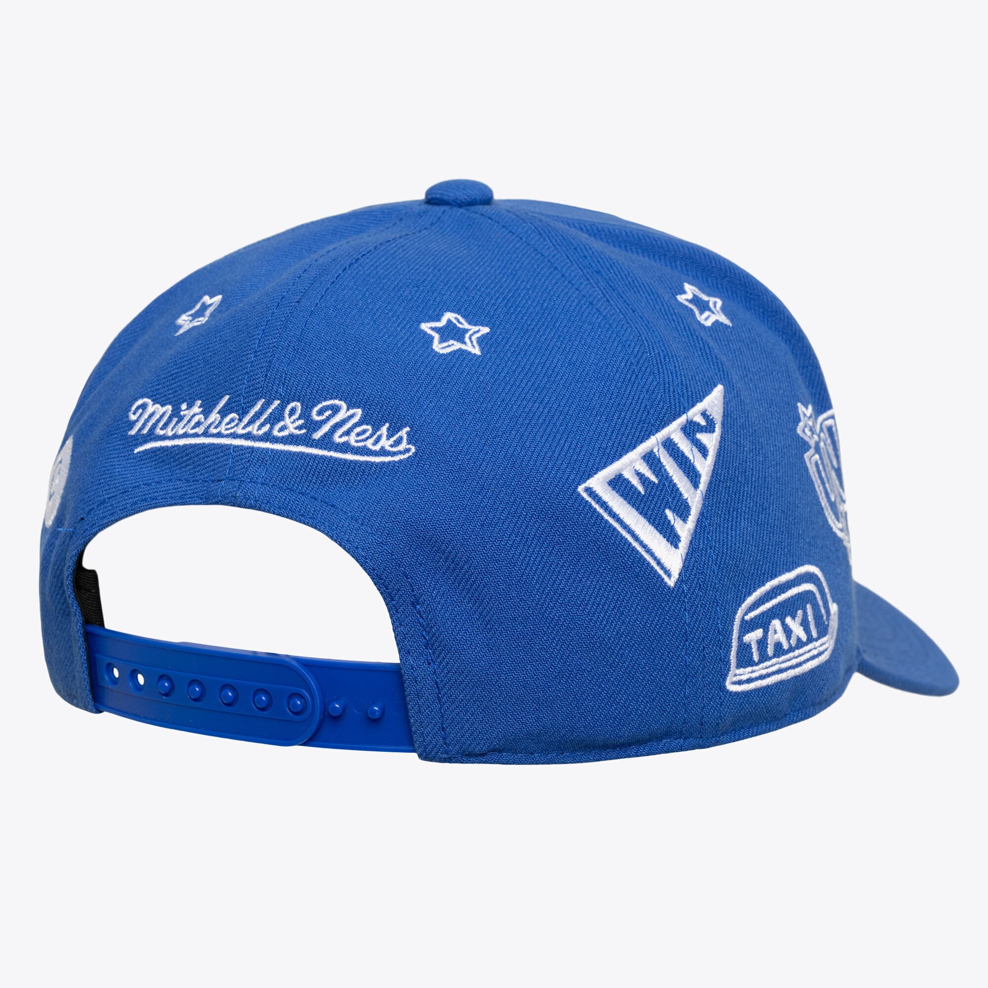 Casquette unisexe Mitchell & Ness bleue New York Knicks Downtown Doodle Pro Snapback