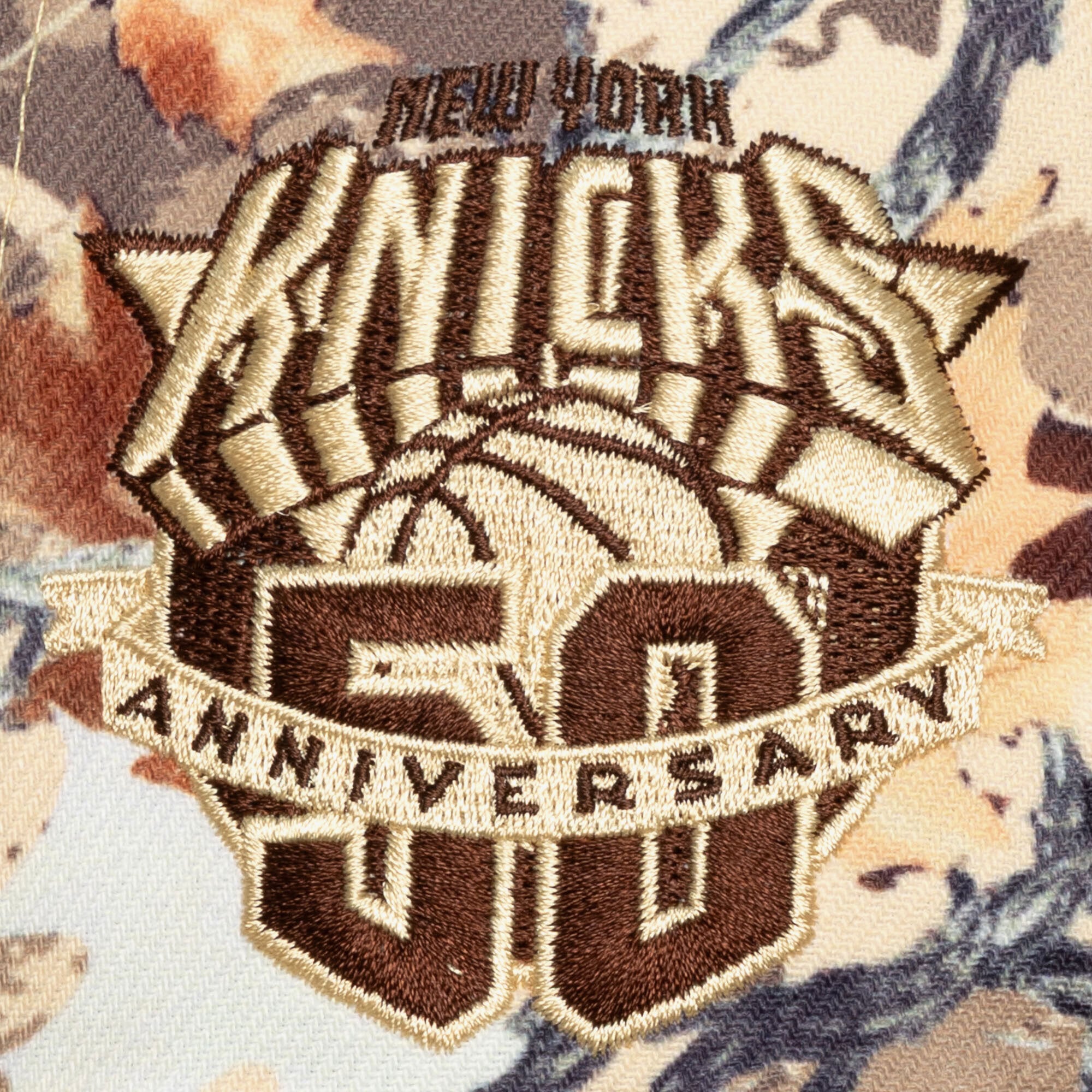 Casquette unisexe Mitchell & Ness Camo New York Knicks Leaf Camo Pro ajustable