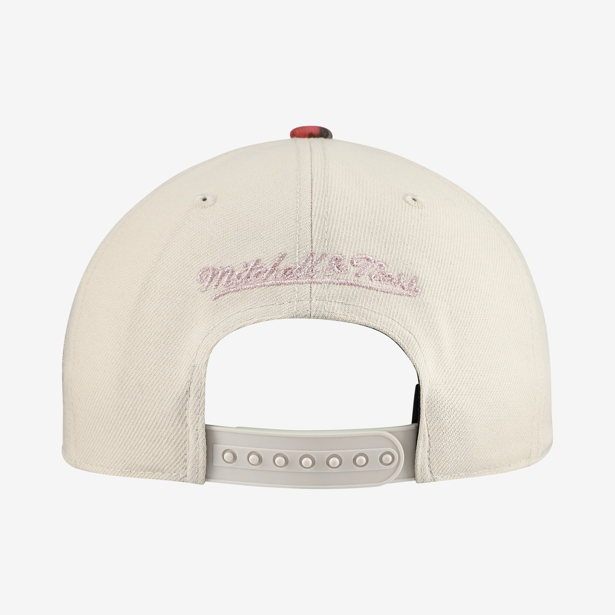 Casquette unisexe Mitchell & Ness crème New York Knicks automne rose Pro