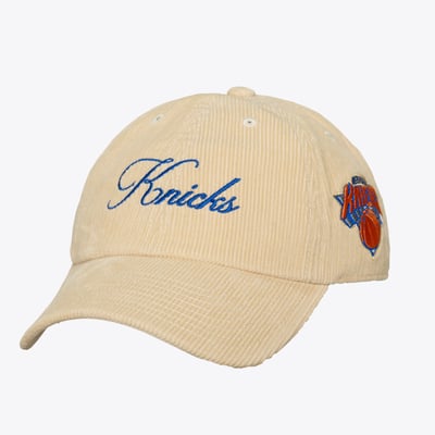  New York Knicks Mitchell & Ness Unisex Heritage Hues Corded Strapback Hat - Cream