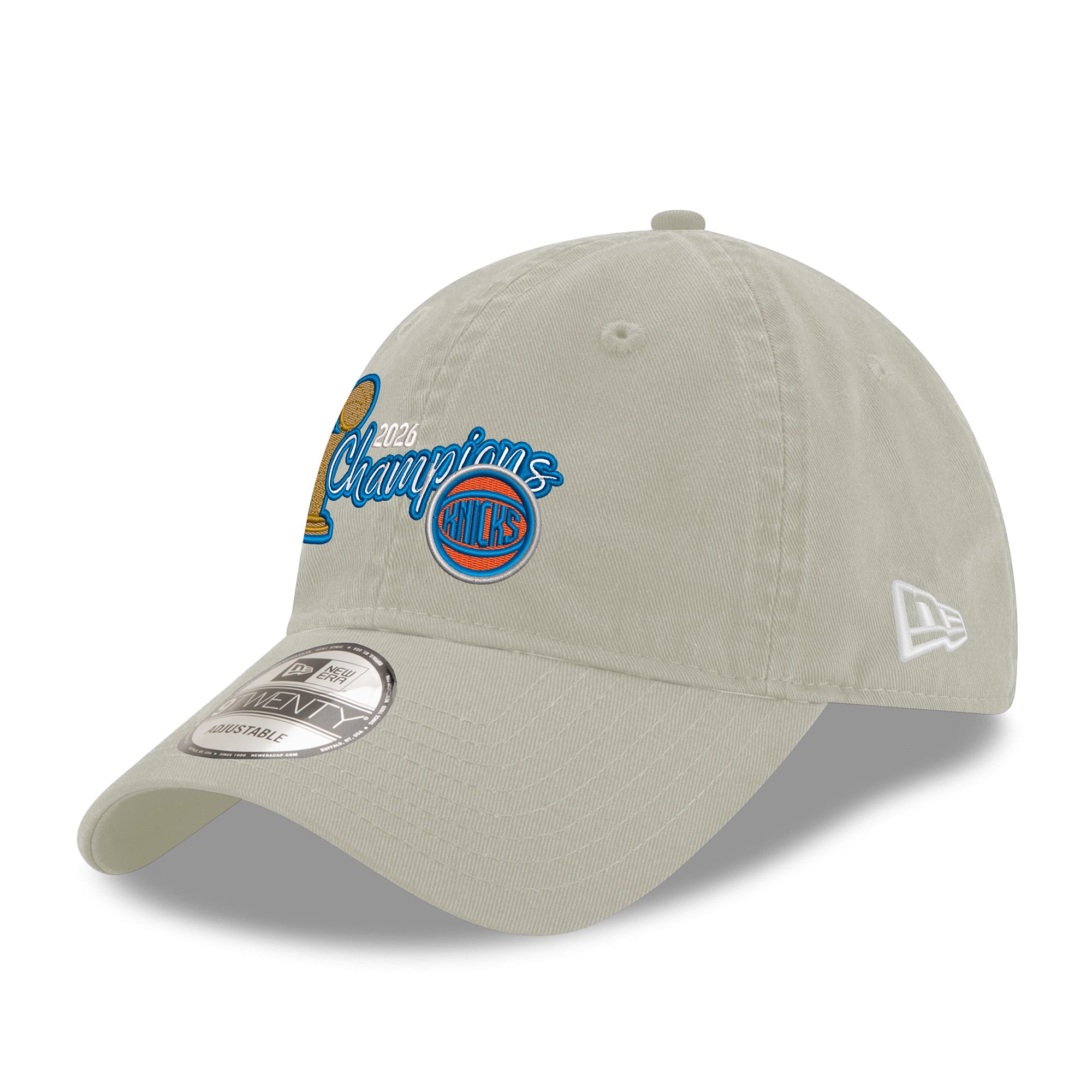 Unisex New York Knicks New Era Beige 2026 NBA Finals Champions 9TWENTY Adjustable Hat