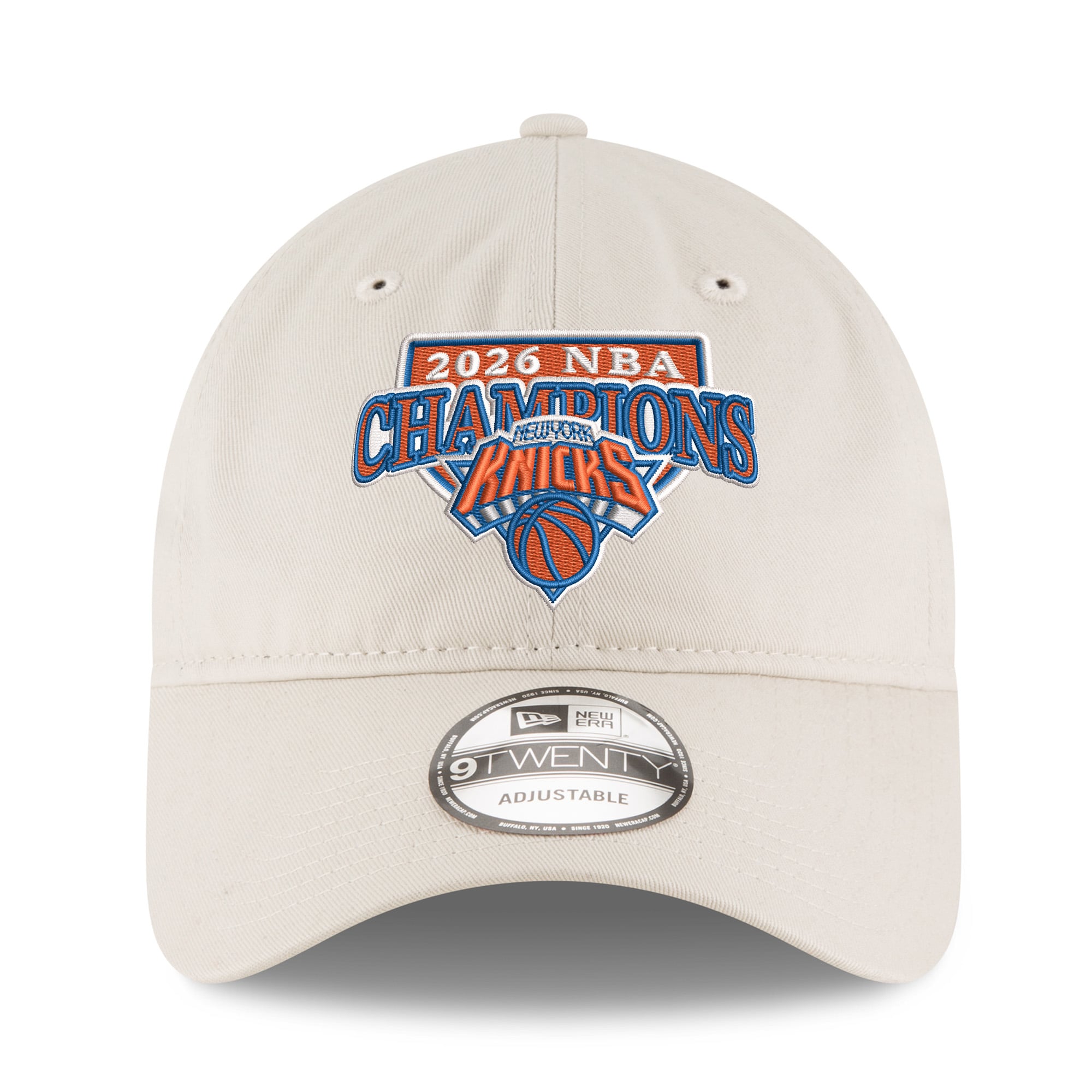 Unisex New Era Beige New York Knicks 2026 NBA Finals Champions 9TWENTY Adjustable Hat